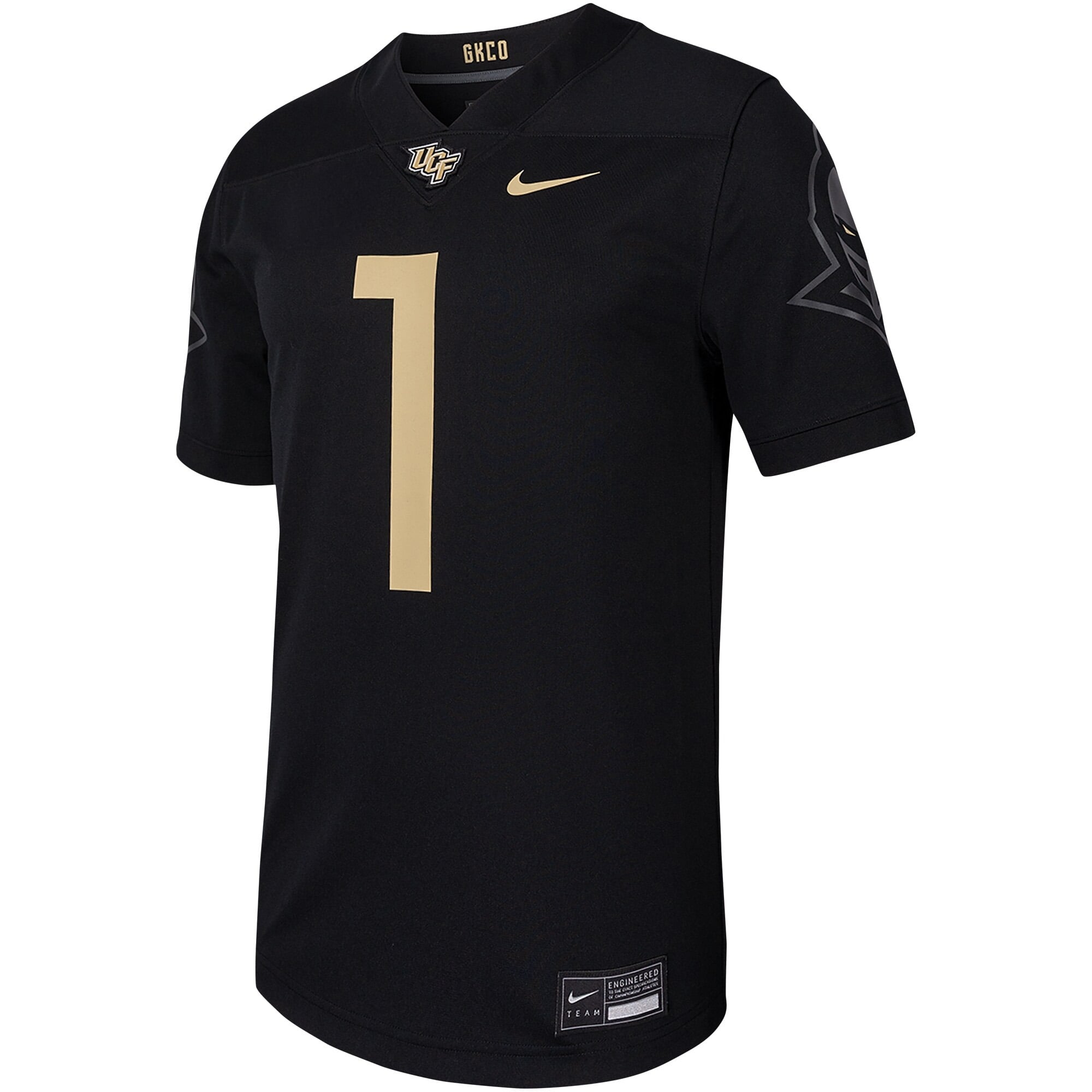 #1 UCF Knights Football Jersey Black - front view