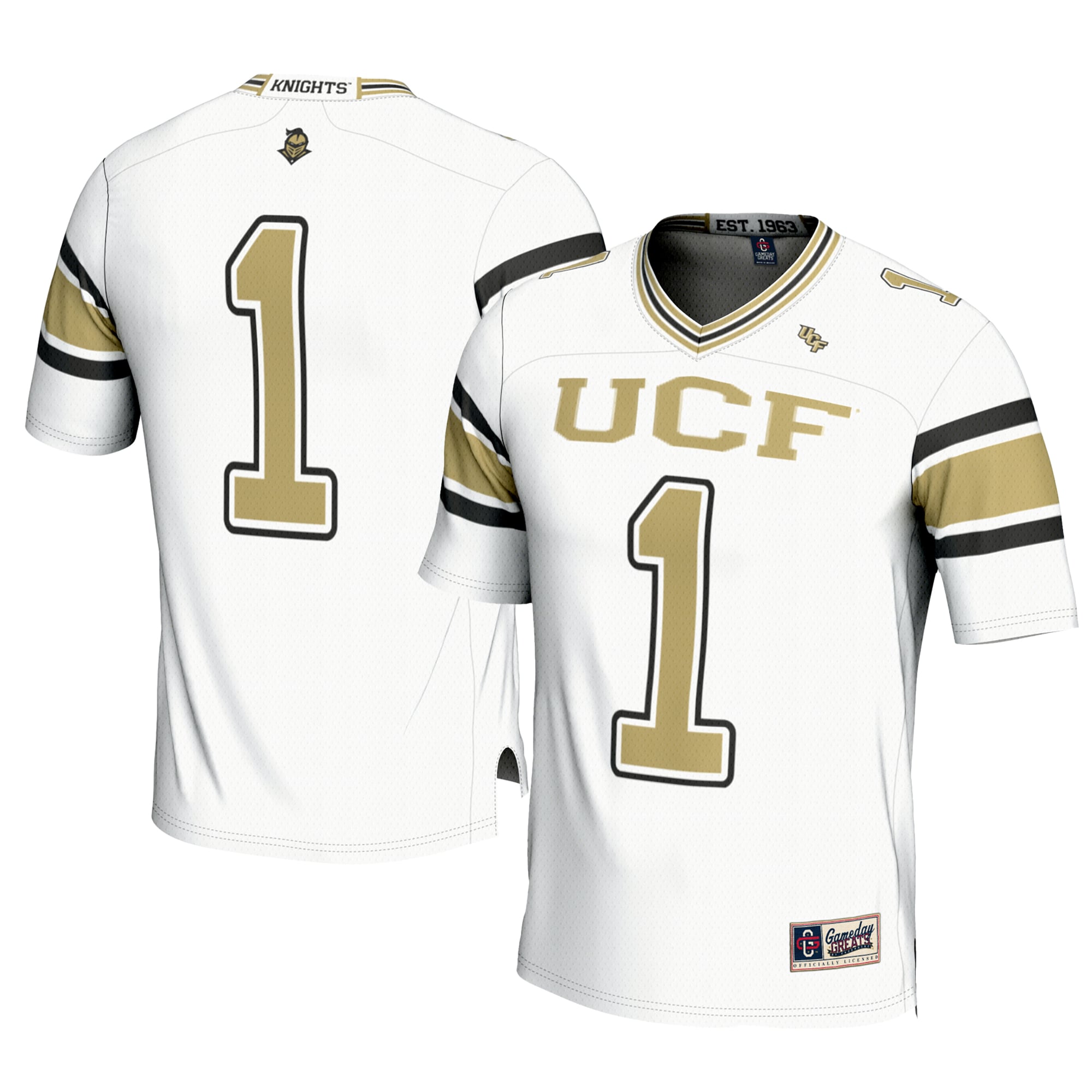 #1 UCF Knights Football Jersey Cardinal - front and back view