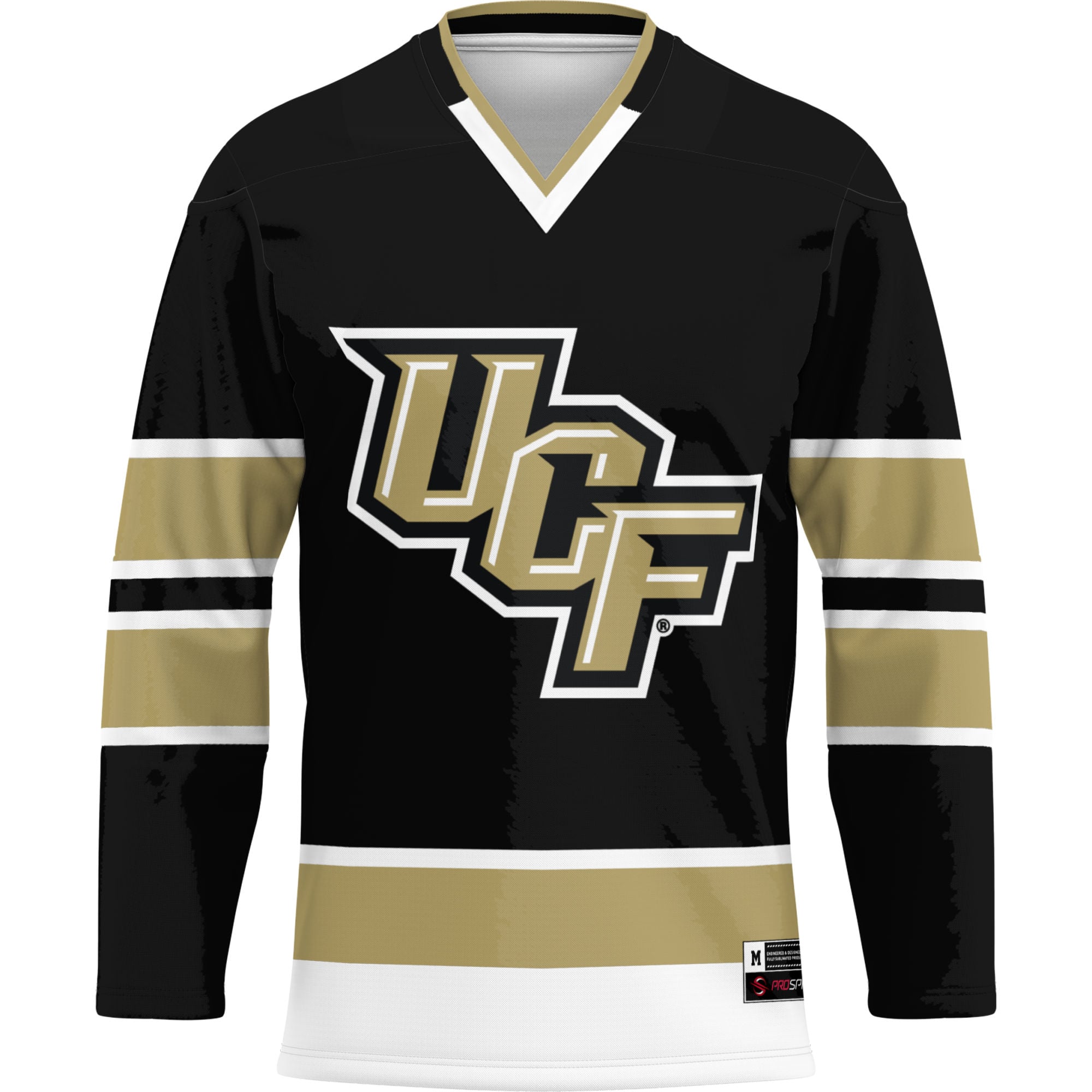 UCF Knights Hockey Jersey Gold - front view