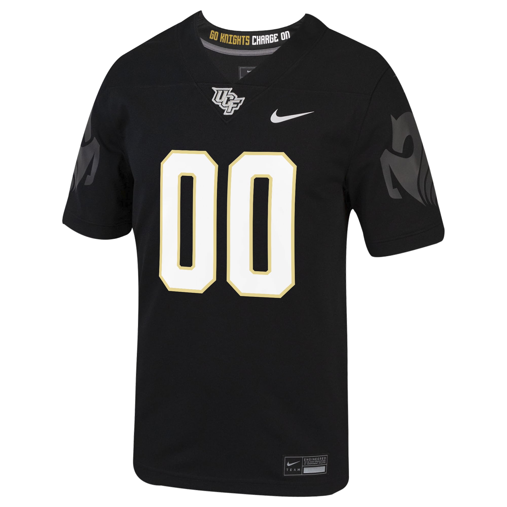 UCF Knights Home Custom Jersey Black - front view