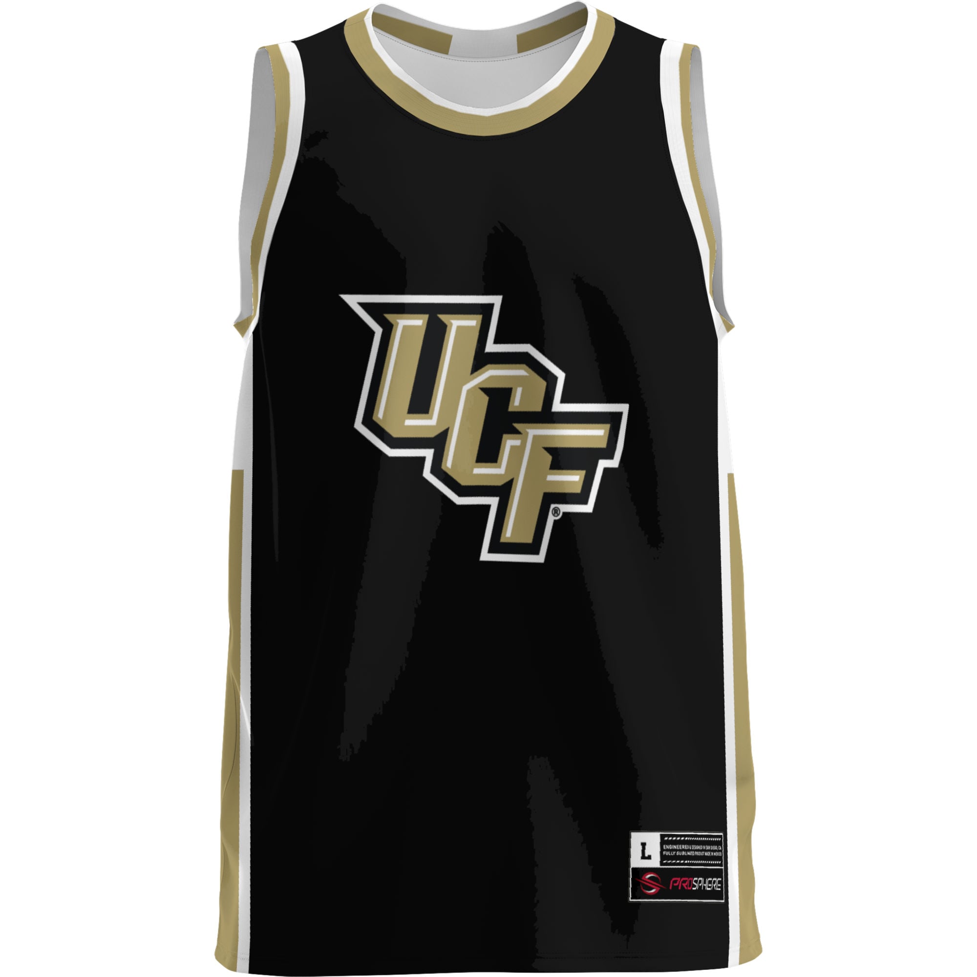 UCF Knights Lightweight Basketball Jersey Gold - front view