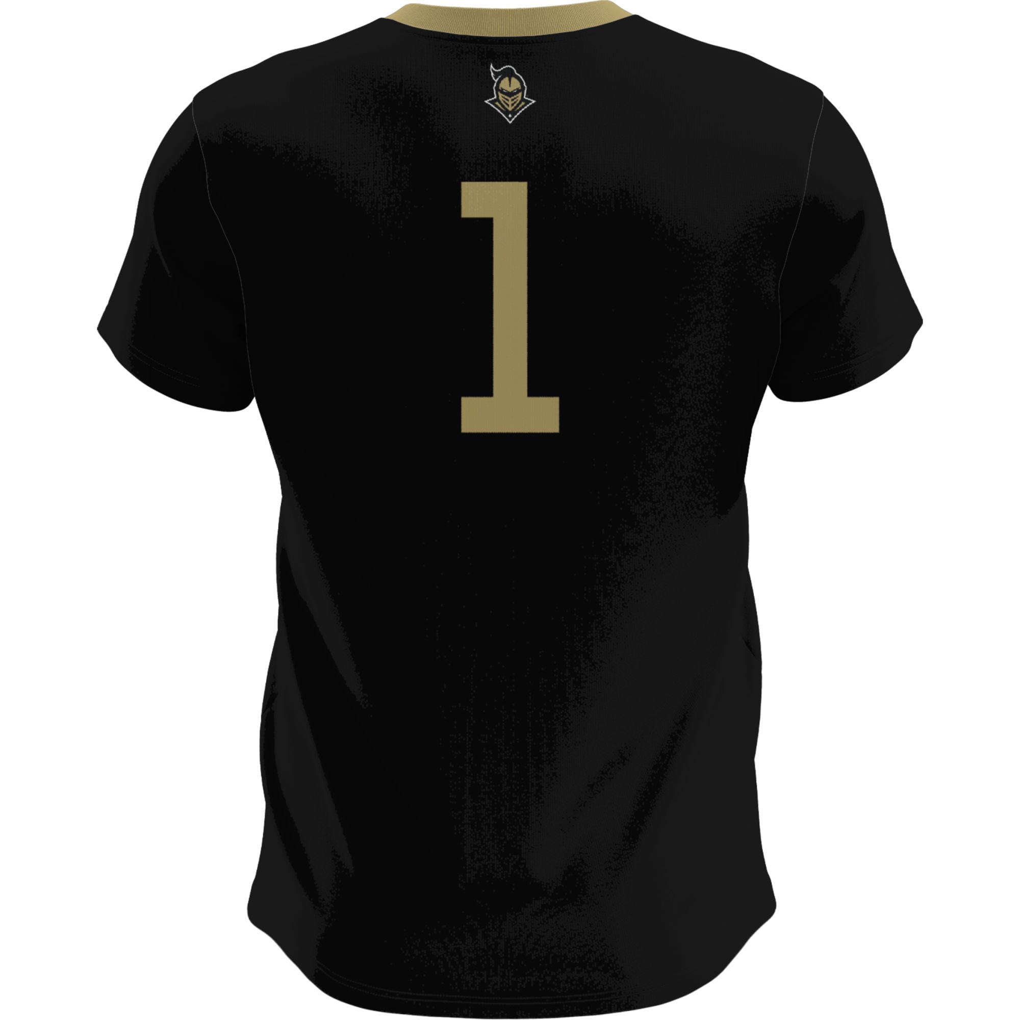 UCF Knights Lightweight Soccer Fashion Jersey Black - back view