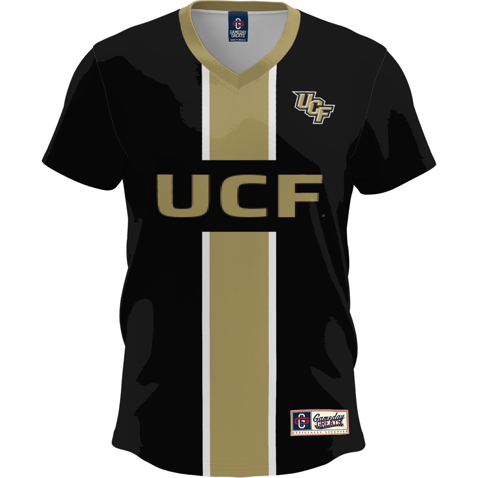 UCF Knights Youth Lightweight Soccer Fashion Jersey Black - front view