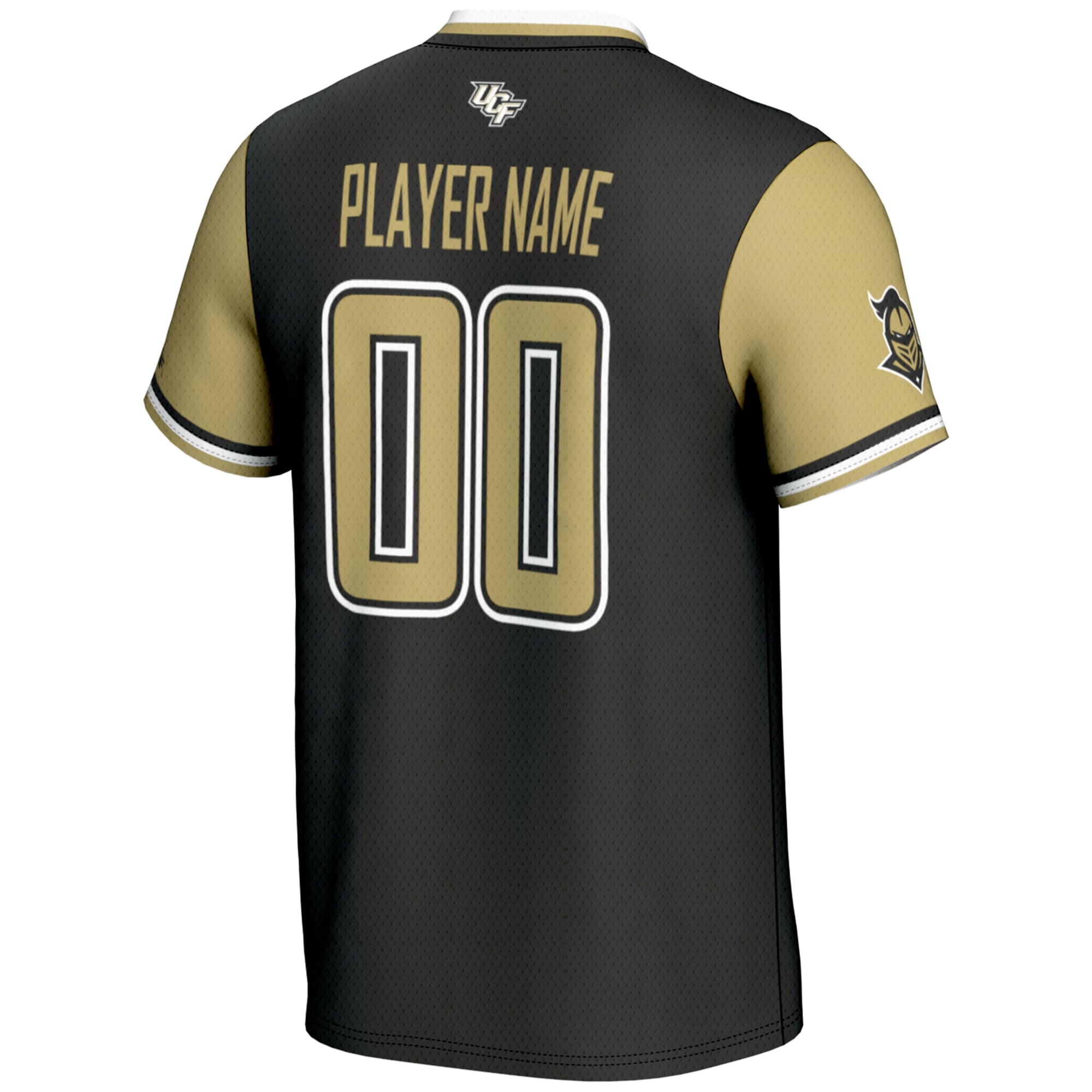 UCF Knights Lightweight Softball Jersey Black - back view