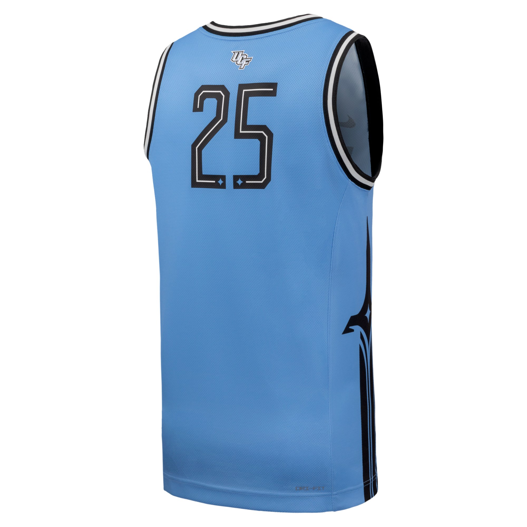 UCF Knights Space Game Basketball Jersey Light Blue - back view