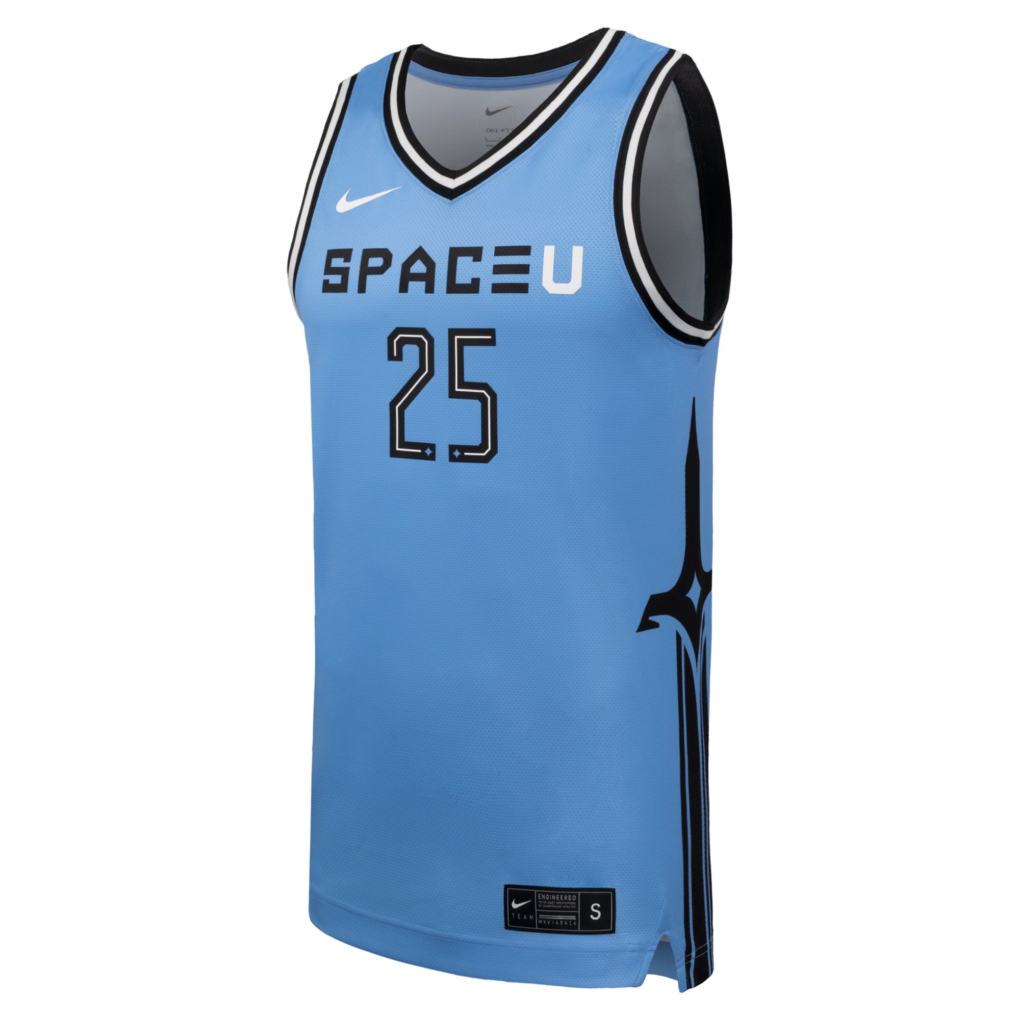 UCF Knights Space Game Basketball Jersey Light Blue - front view