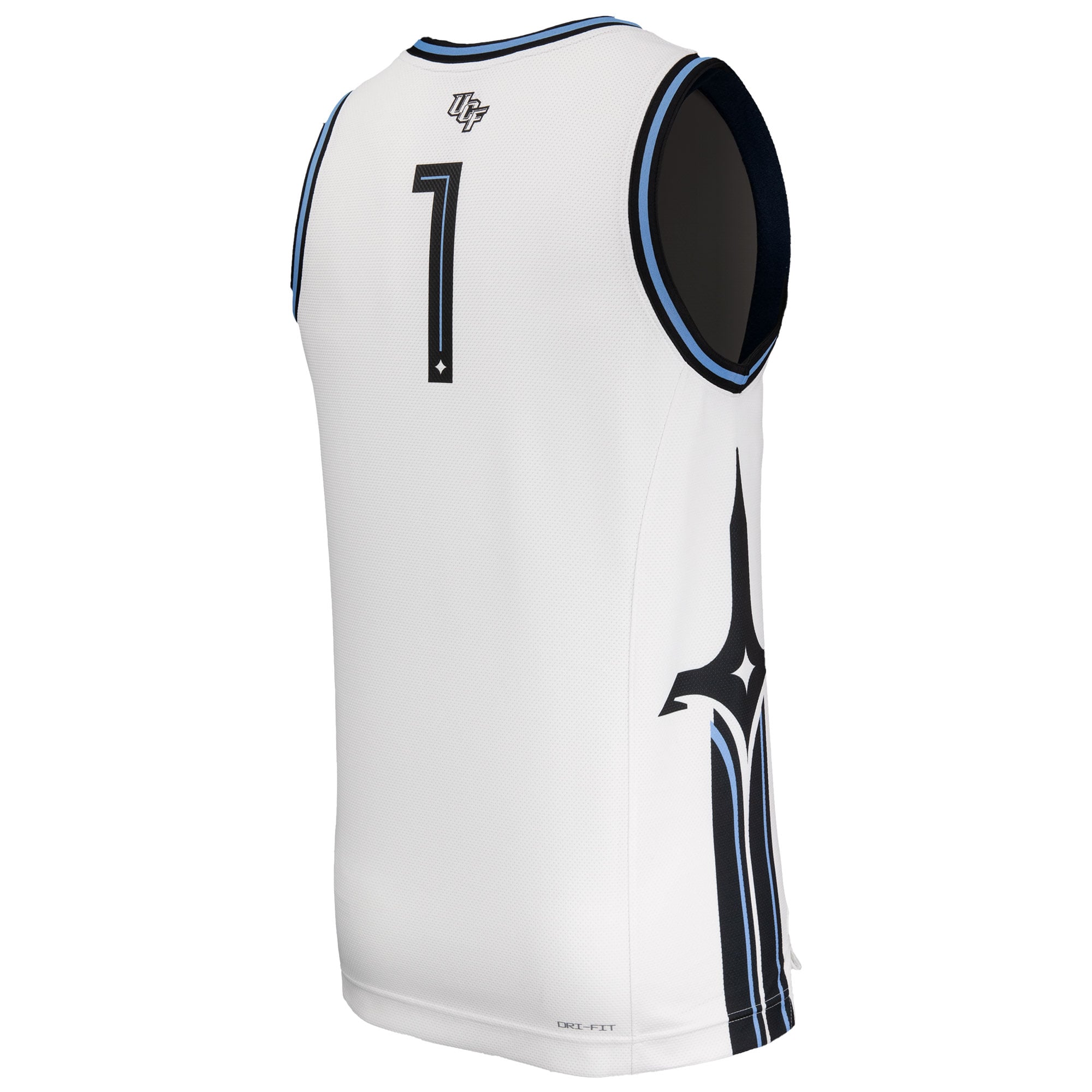 UCF Knights Space Game Basketball Jersey White - back view