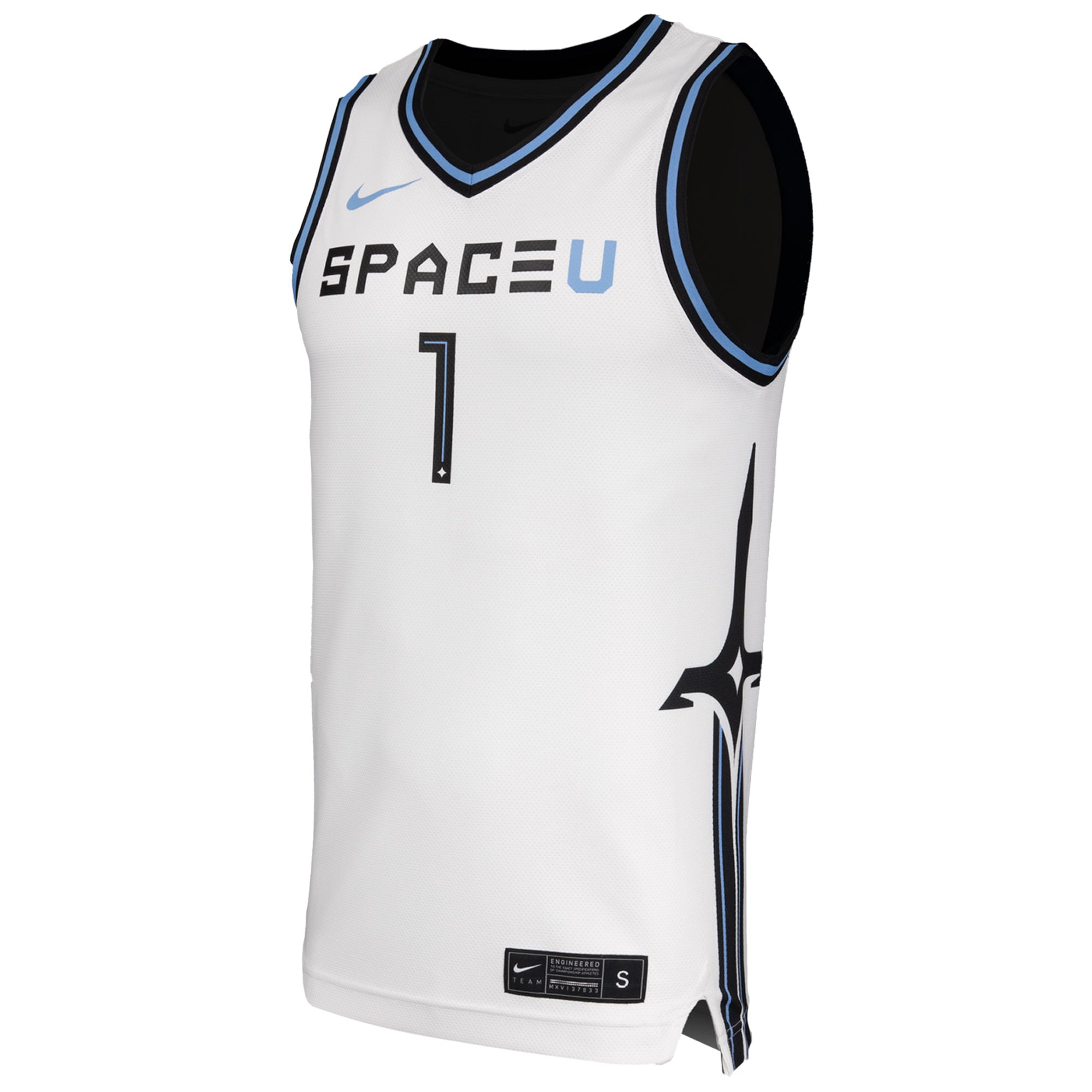 UCF Knights Space Game Basketball Jersey White - front view