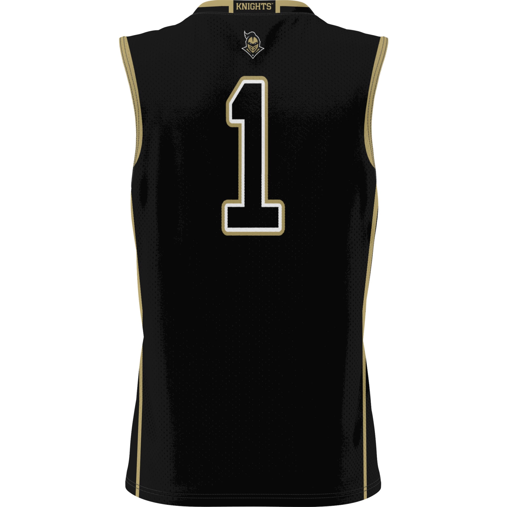 #1 UCF Knights Unisex Lightweight Basketball Jersey Black - back view