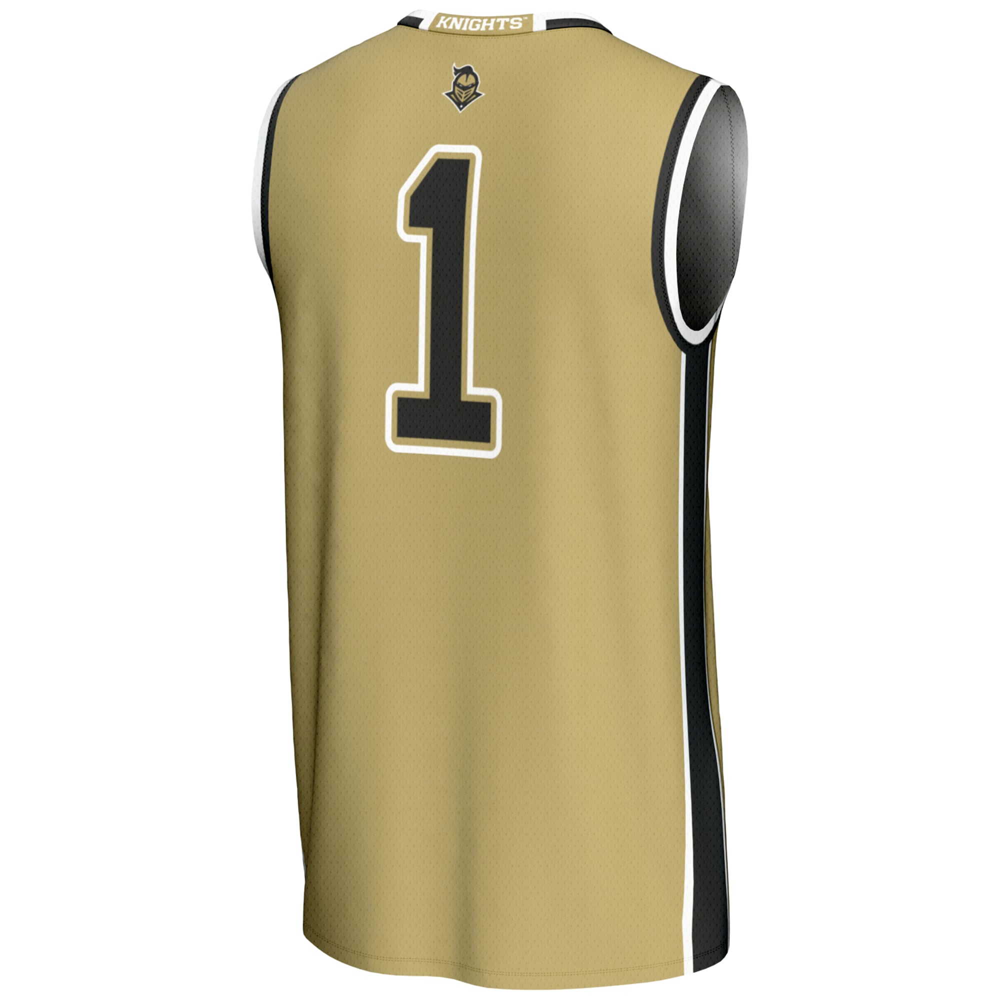 #1 UCF Knights Unisex Lightweight Basketball Jersey Gold - back view