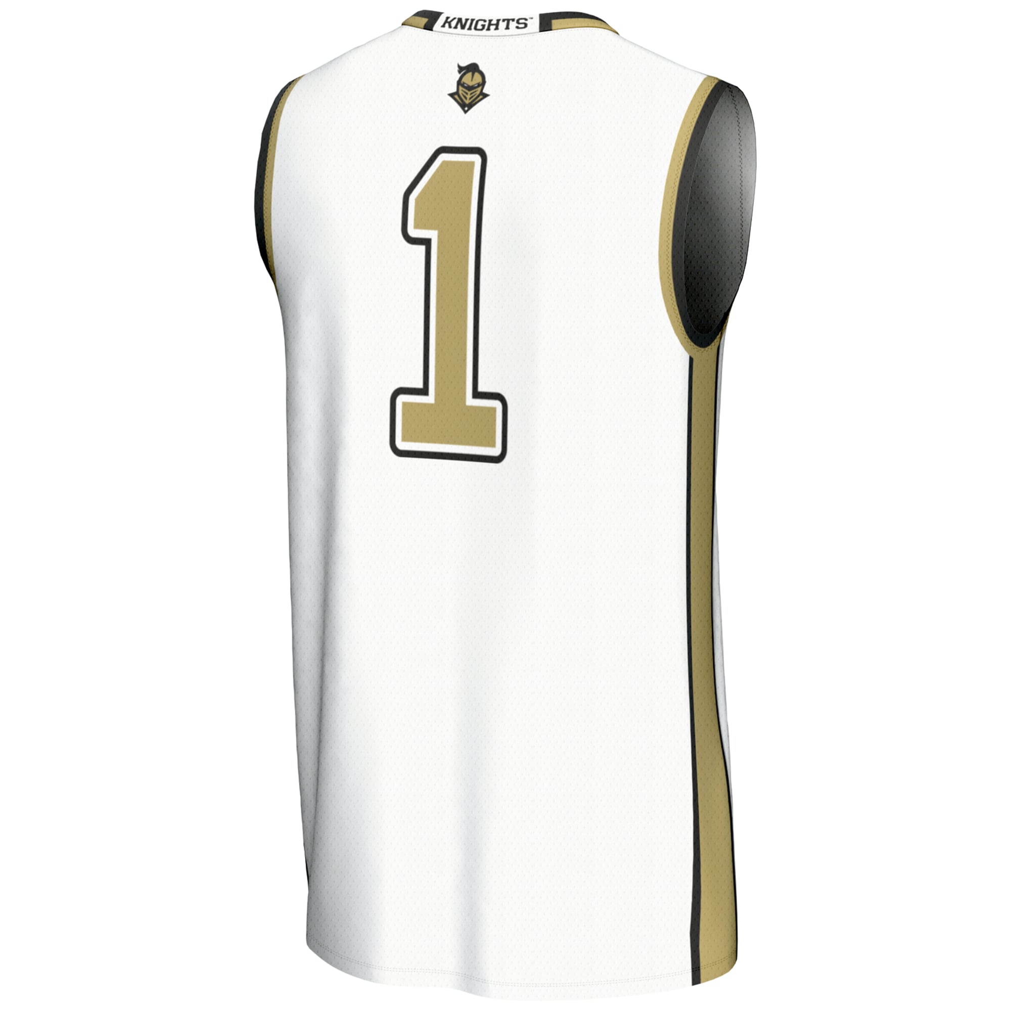 #1 UCF Knights Unisex Lightweight Basketball Jersey White - back view