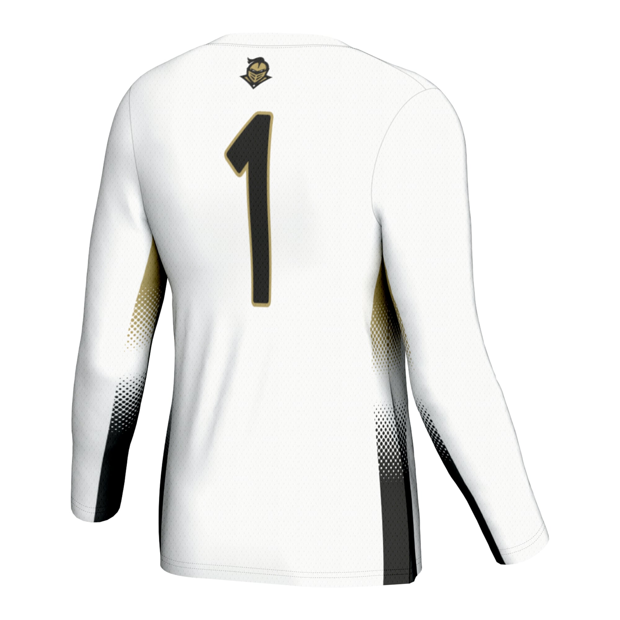 #1 UCF Knights Unisex Lightweight Volleyball Jersey White - back view