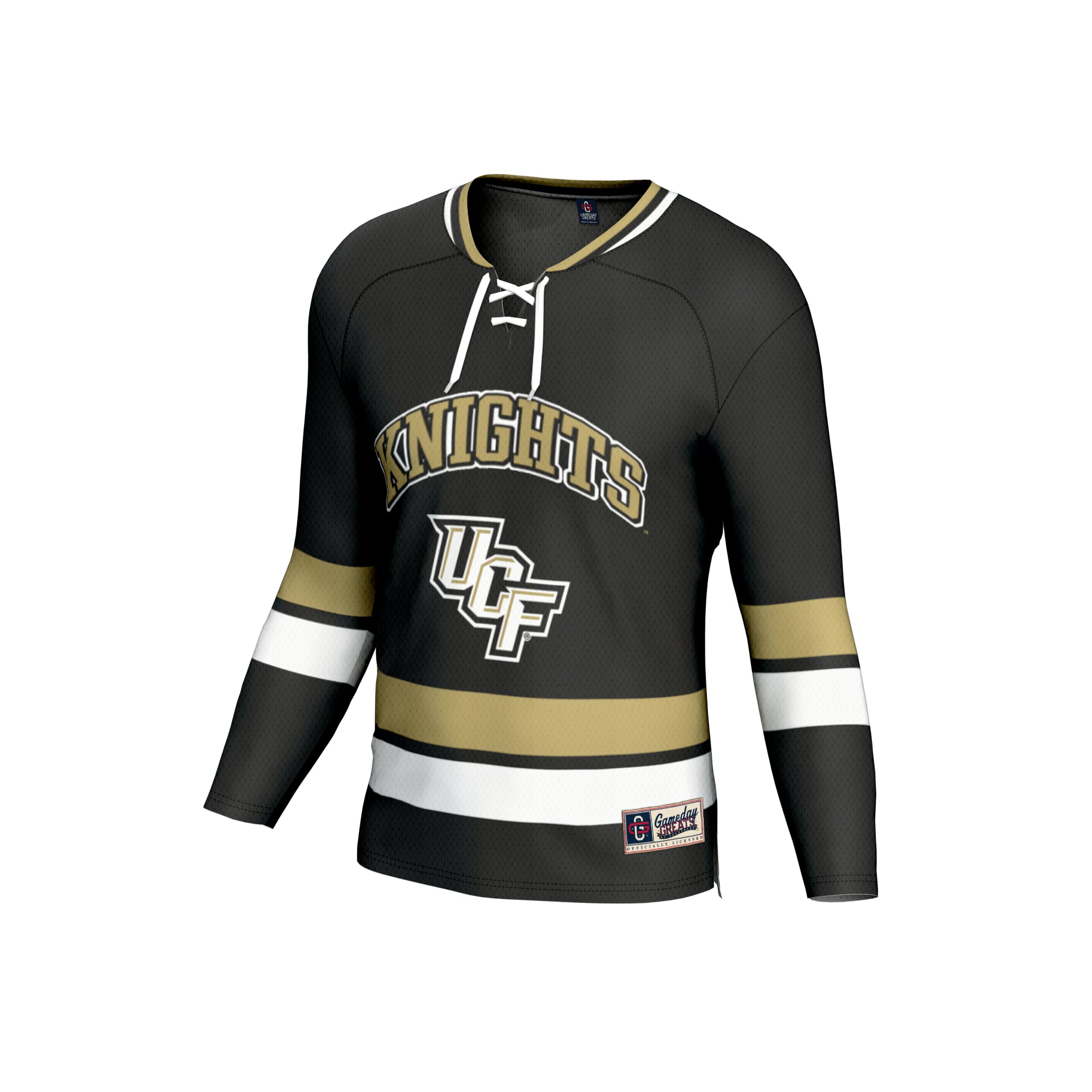 UCF Knights Unisex Spirit Hockey Jersey Black - front view