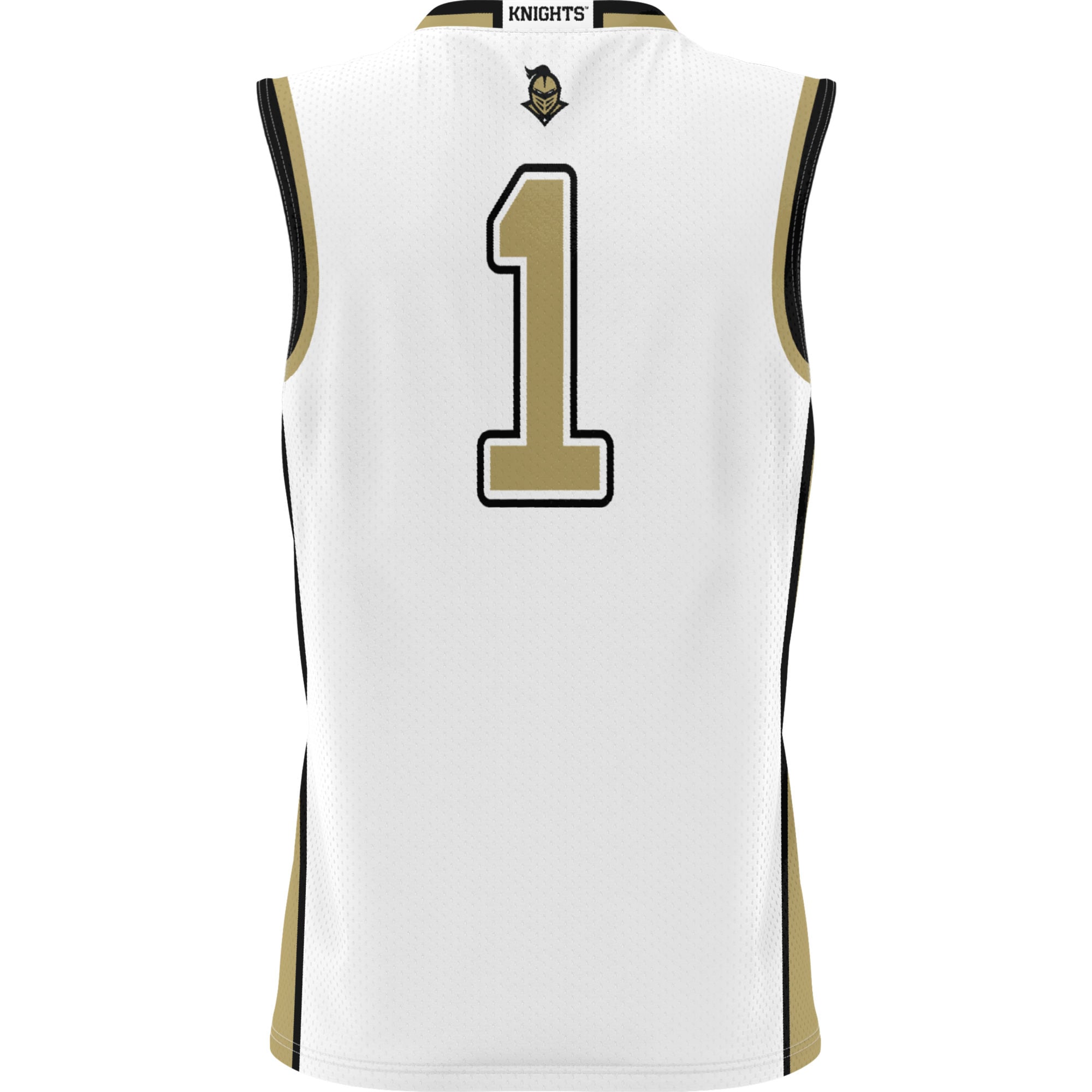 #1 UCF Knights Youth Lightweight Basketball Jersey White - back view