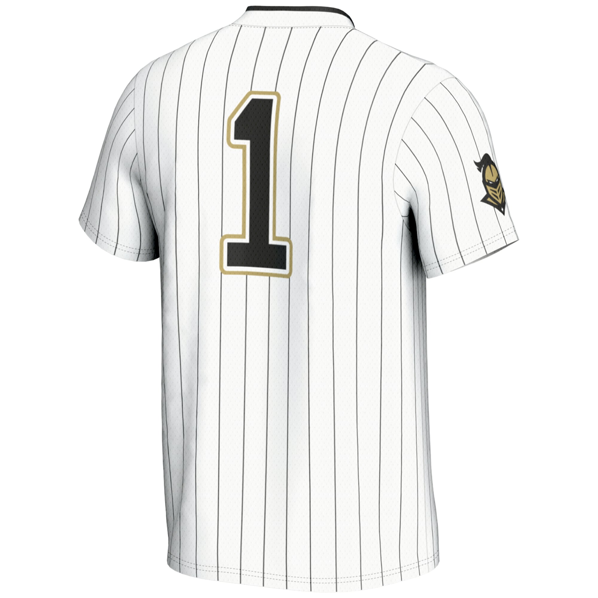#1 UCF Knights Youth Lightweight Softball Jersey White - back view