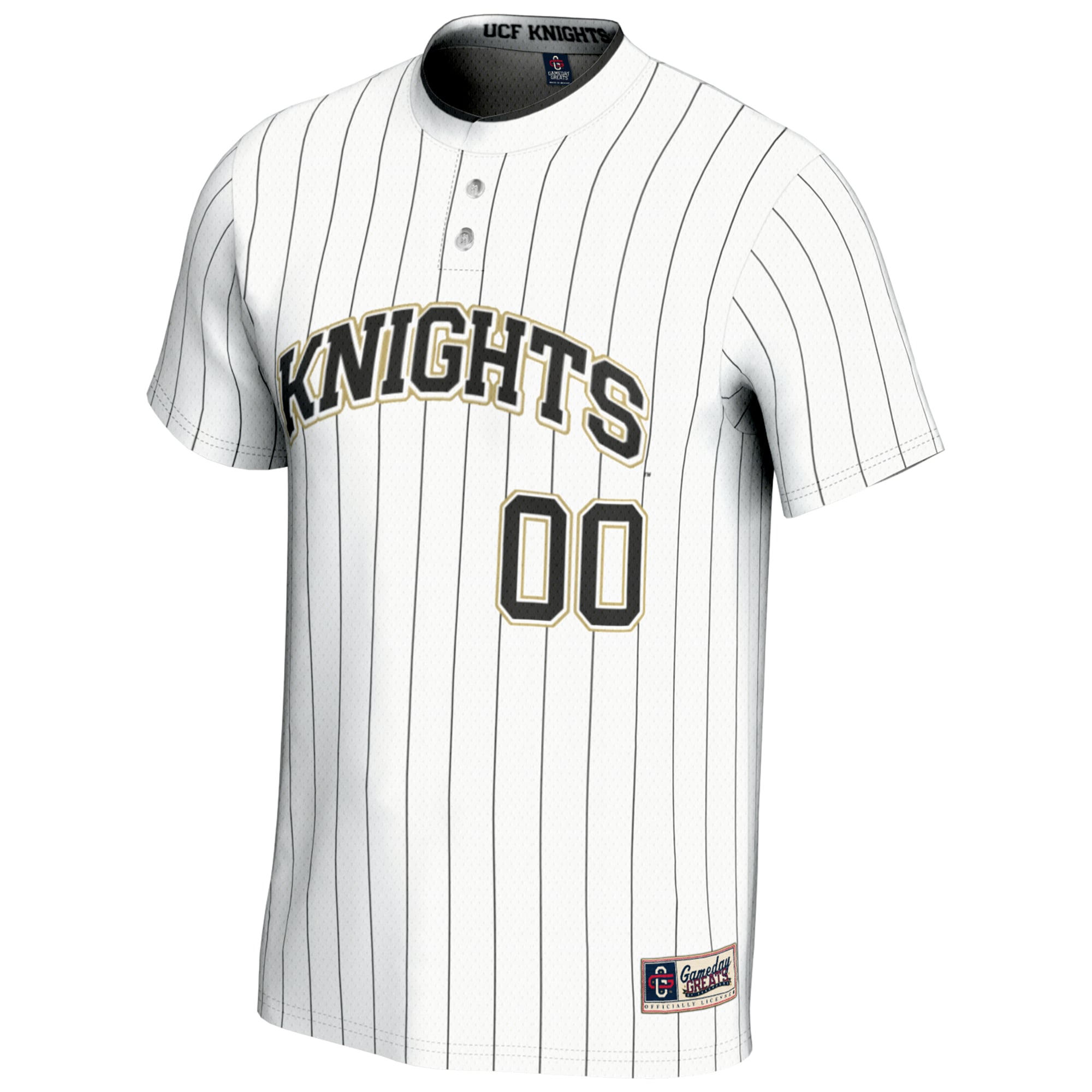 UCF Knights Youth Lightweight Softball Jersey White - front view