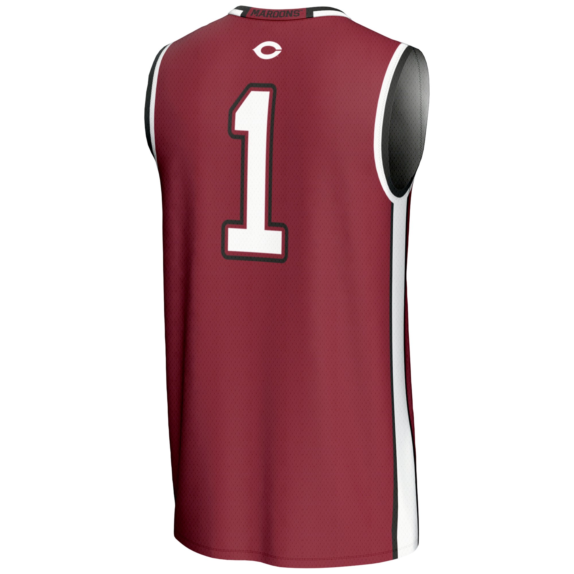#1 UChicago Maroons Lightweight Basketball Jersey Maroon - back view