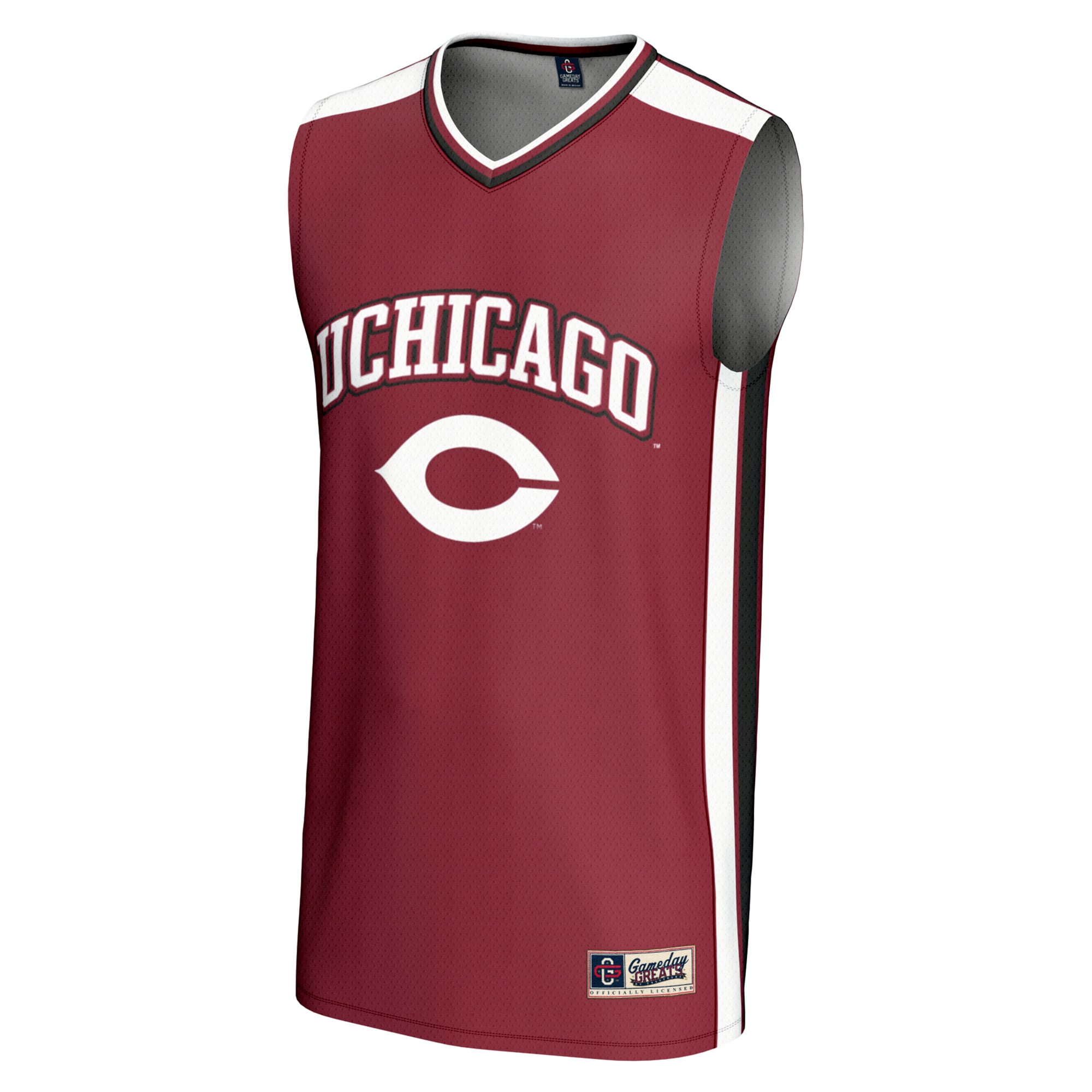 UChicago Maroons Spirit Basketball Jersey Maroon - front view