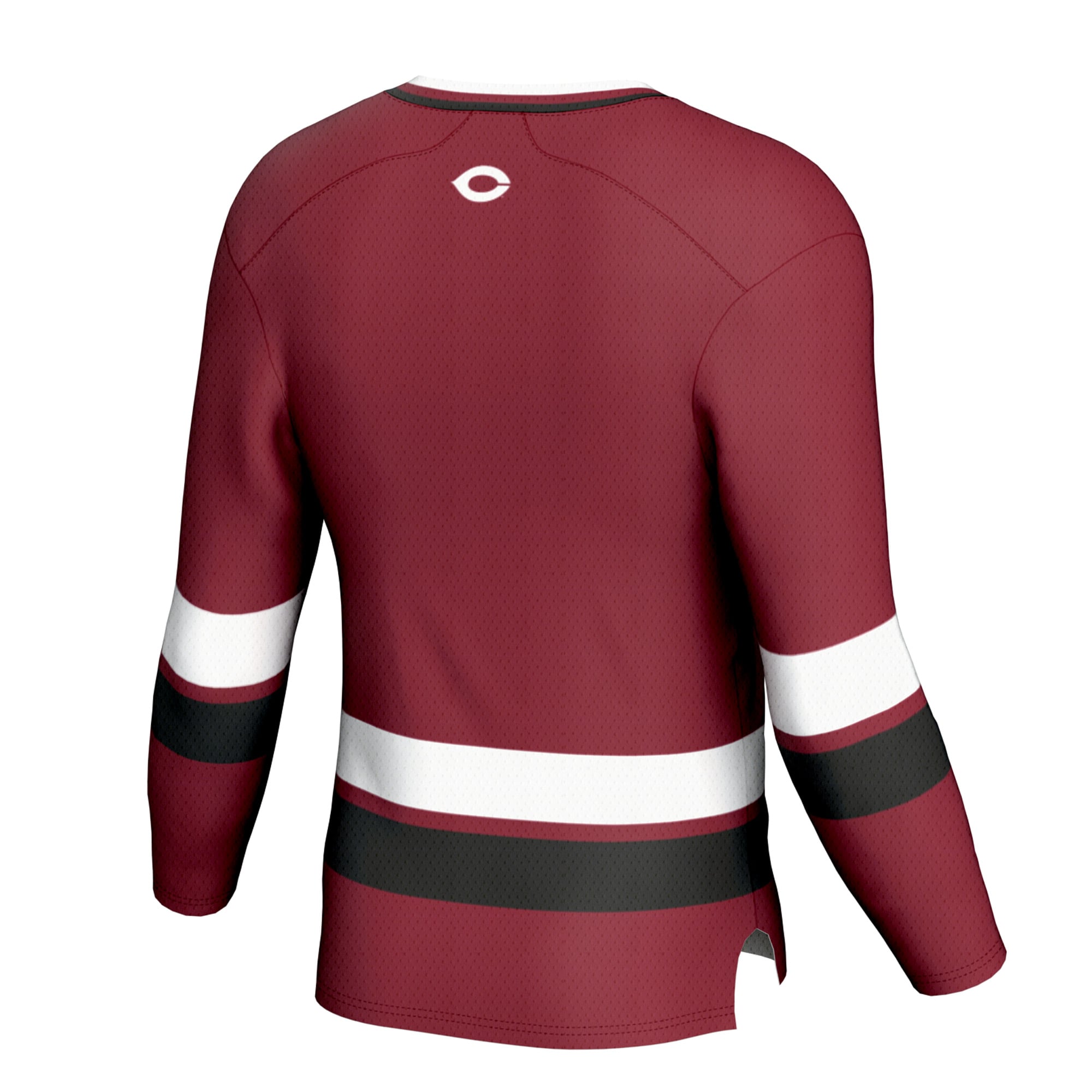 UChicago Maroons Spirit Hockey Jersey Maroon - back view