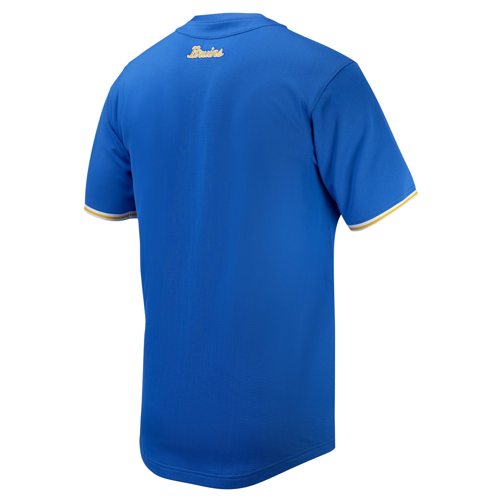 UCLA Bruins Full-Button Baseball Jersey Blue - back view