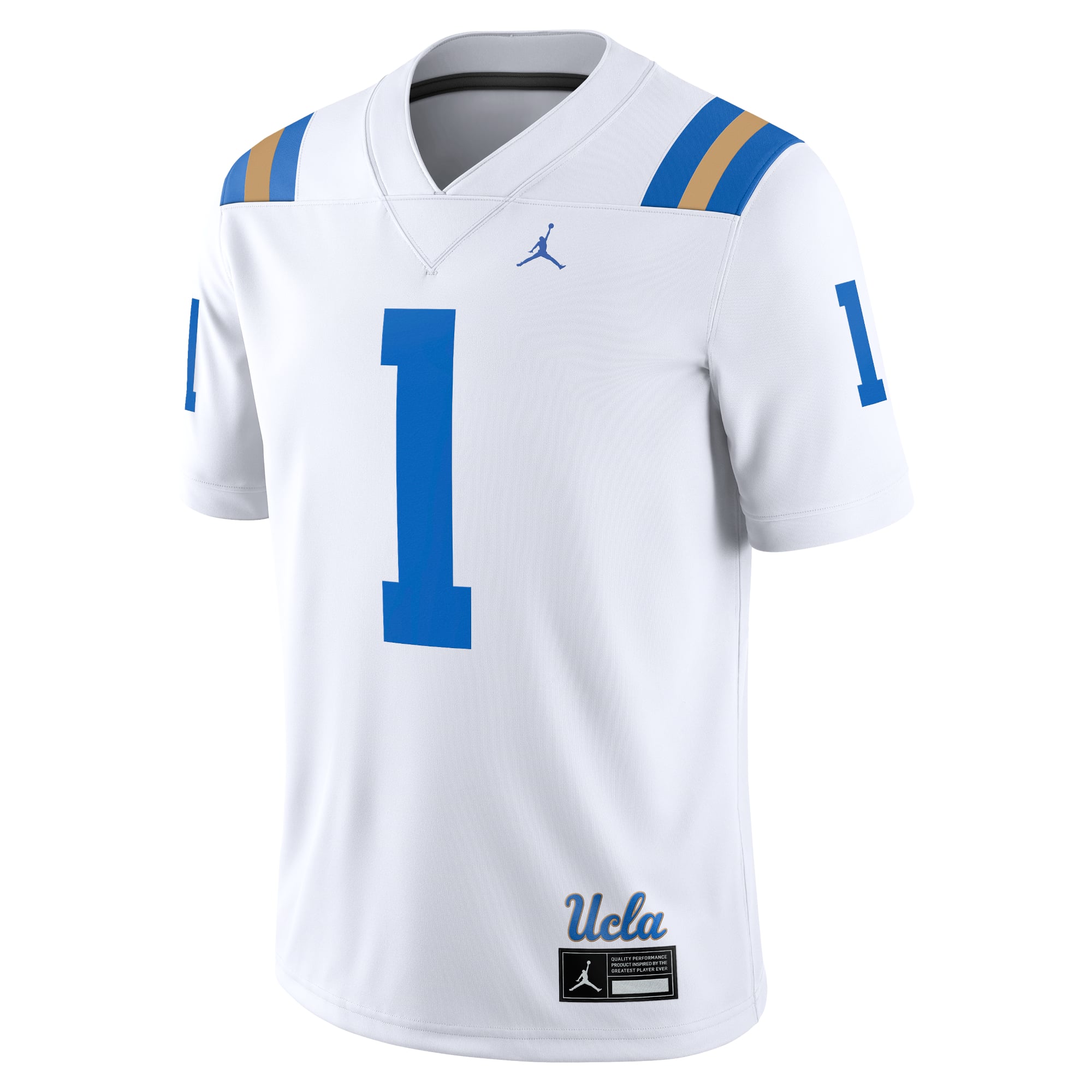 #1 UCLA Bruins Jersey White - front view