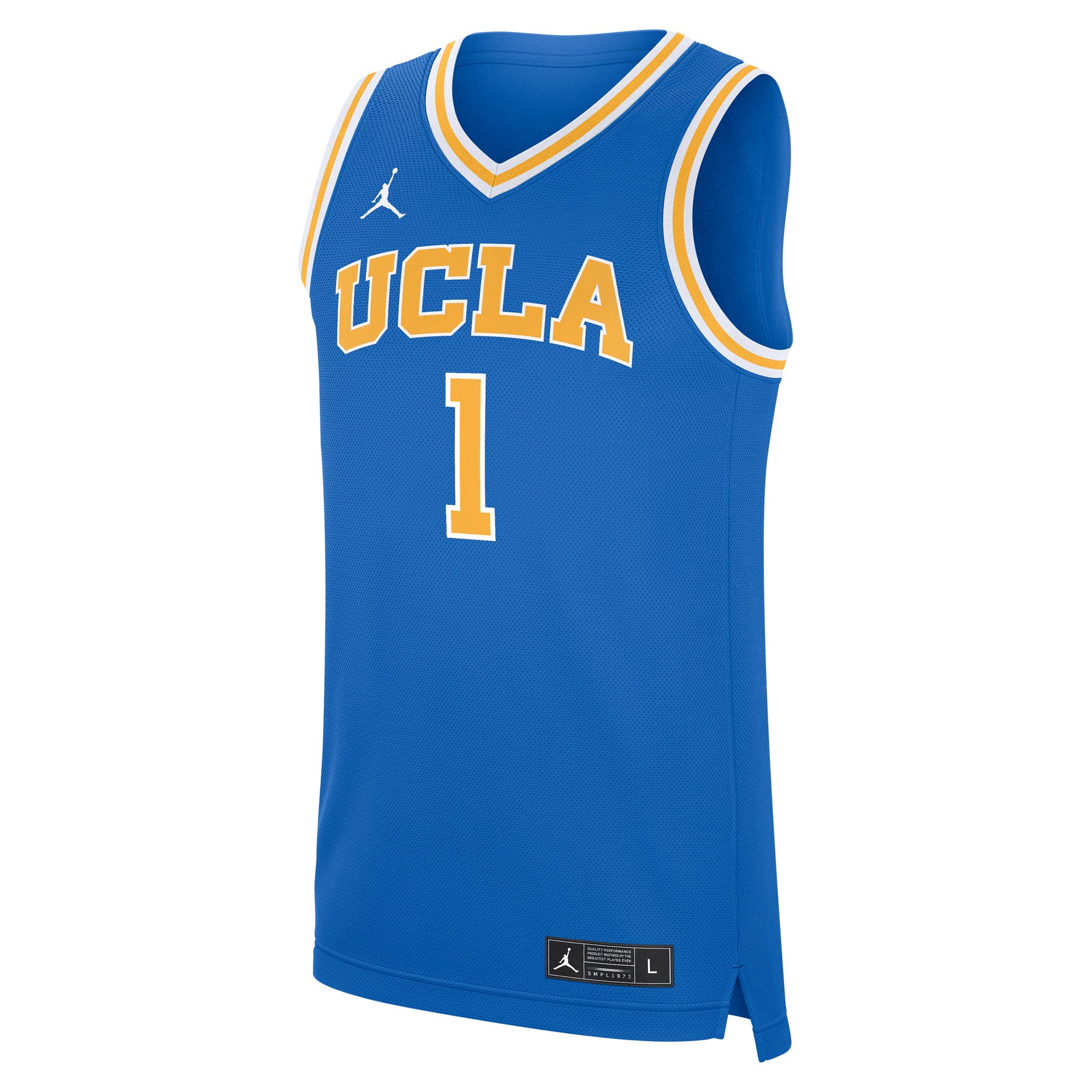 UCLA Bruins Road Basketball Jersey Blue - front view