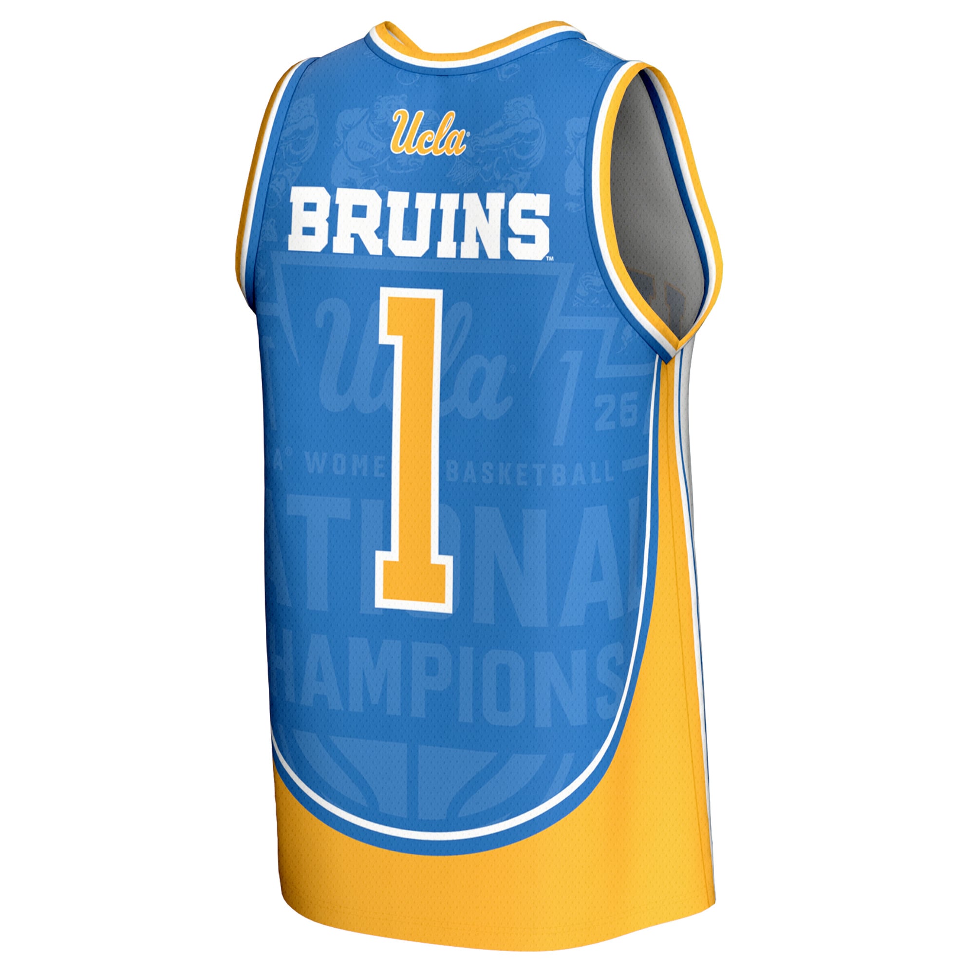 UCLA Bruins Unisex 2026 NCAA Women's Basketball National Champions Lightweight Jersey - back view