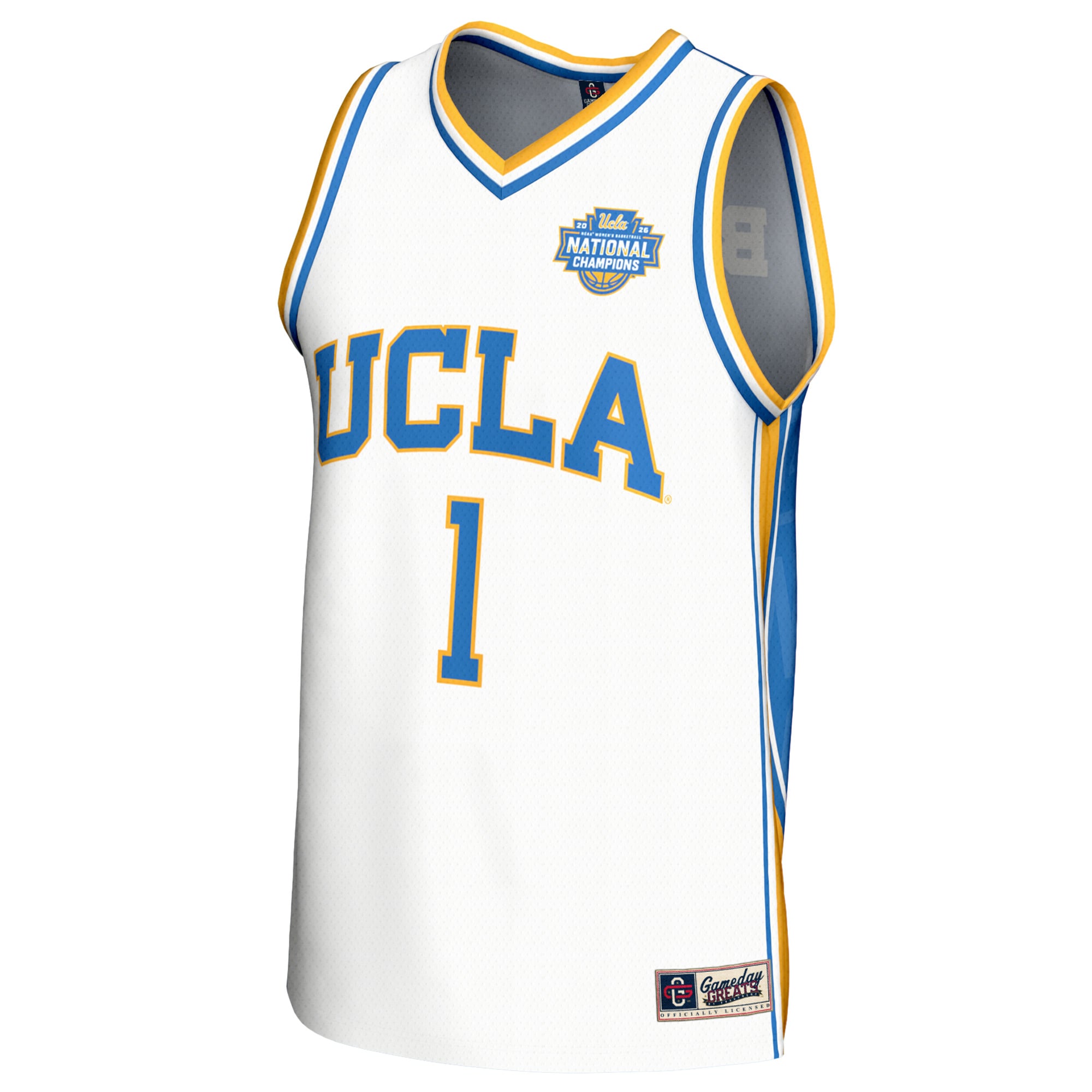 UCLA Bruins Youth 2026 NCAA Women's Basketball National Champions Lightweight Jersey - front view
