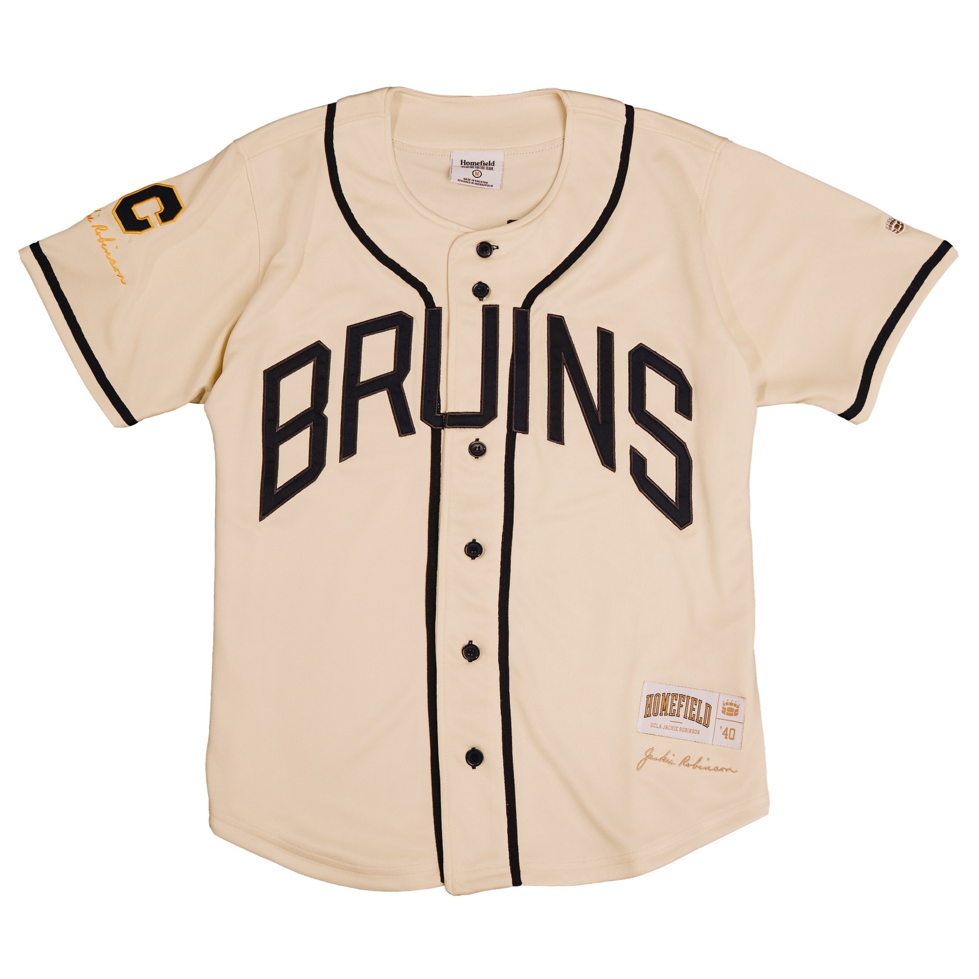 UCLA Bruins Unisex Baseball Jersey Navy - front view