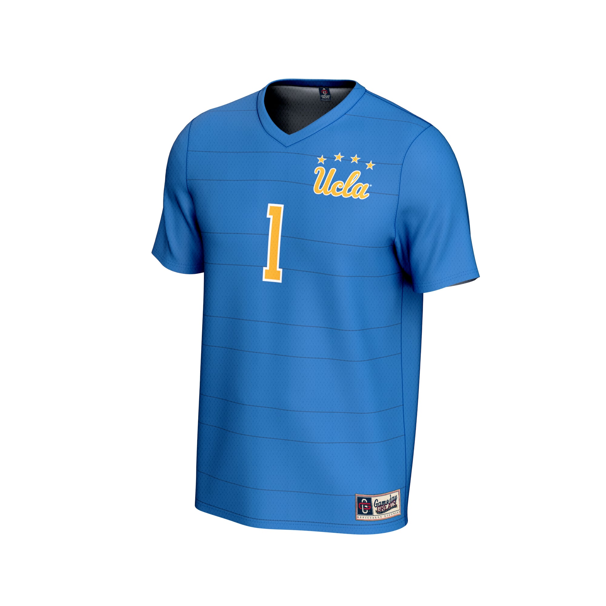 #1 UCLA Bruins Unisex Collegiate Men's Soccer Fashion Jersey Blue - front view