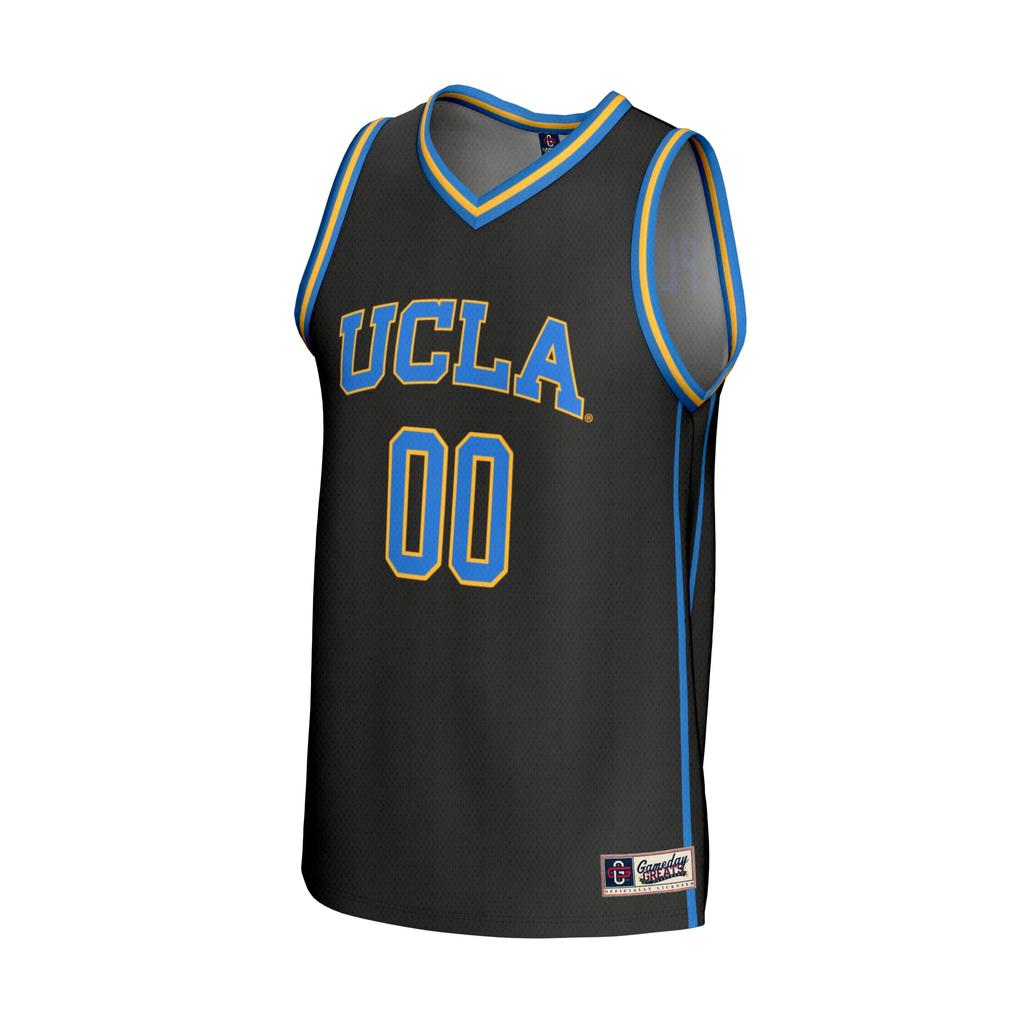 UCLA Bruins Unisex Lightweight Basketball Fashion Jersey Black - front view