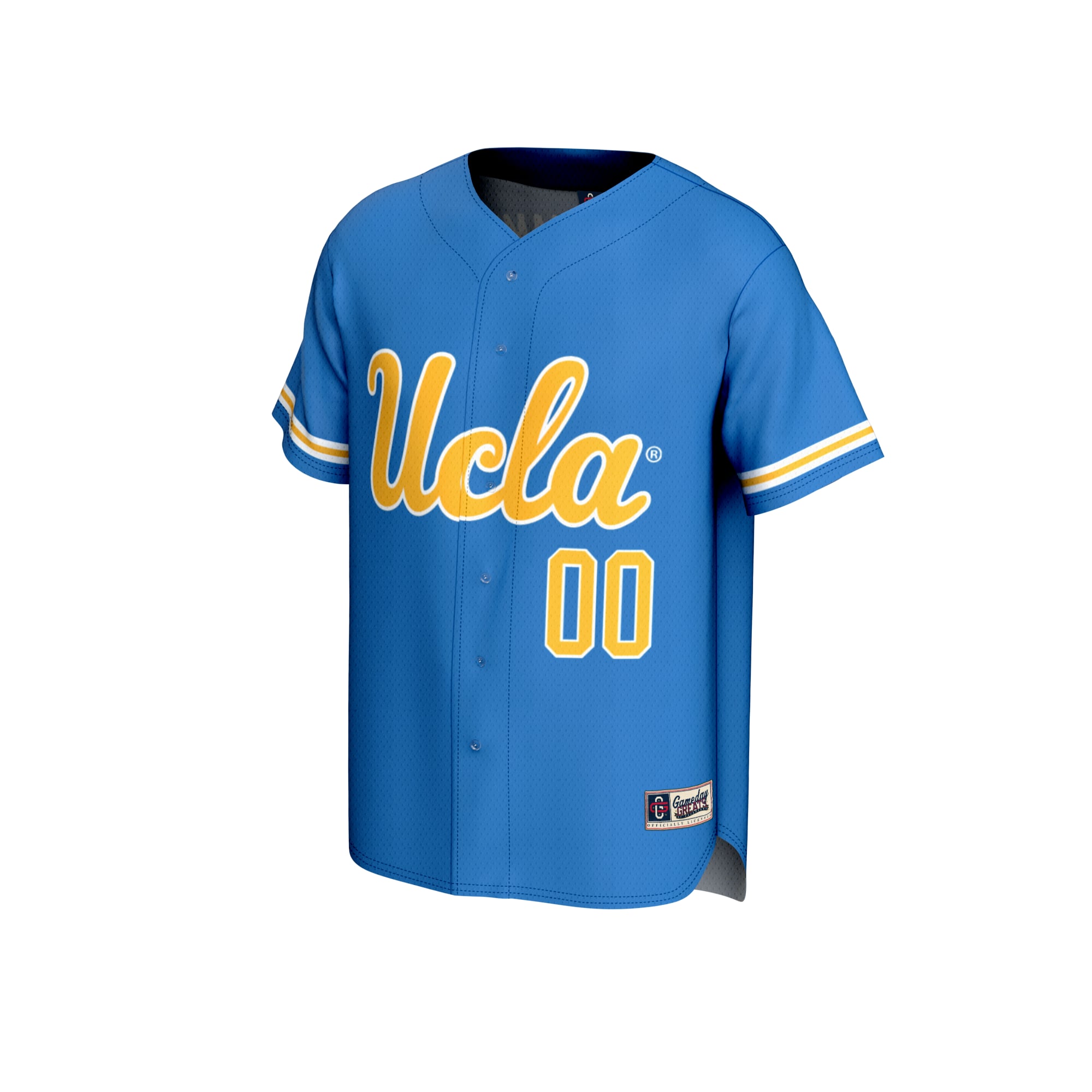 UCLA Bruins Unisex Lightweight Softball Fashion Jersey Blue - front view