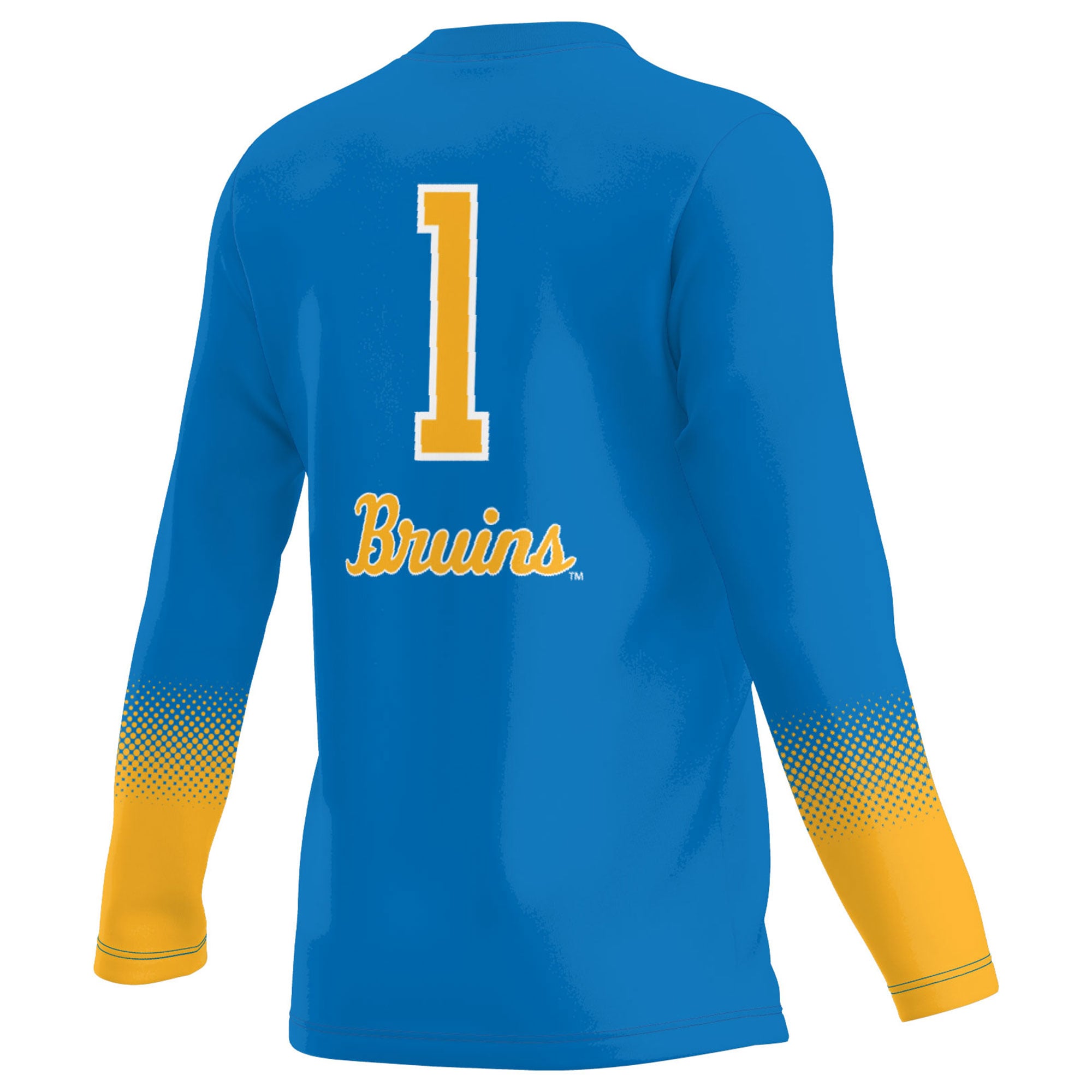 #1 UCLA Bruins Youth Lightweight Women's Volleyball Jersey Royal - back view