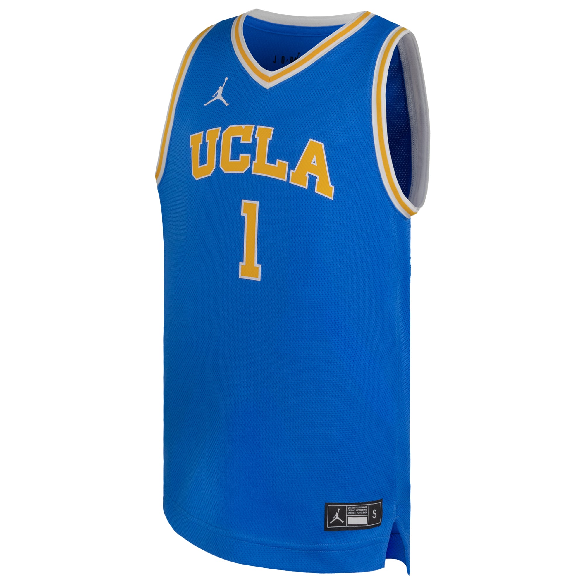 #1 UCLA Bruins Youth Basketball Jersey Blue - front view