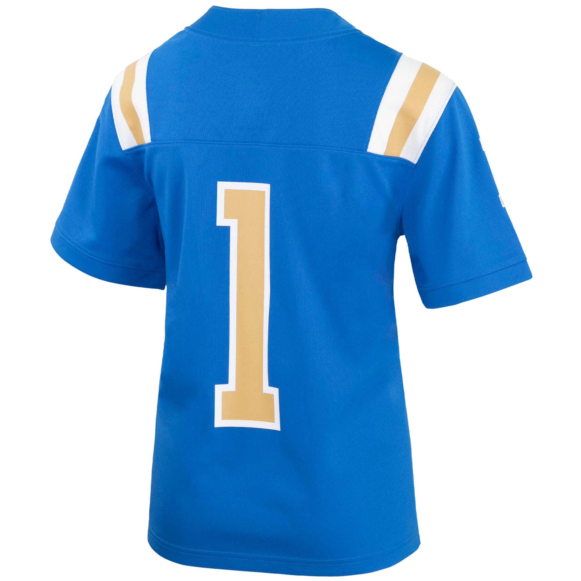 #1 UCLA Bruins Youth Football Jersey Blue - back view