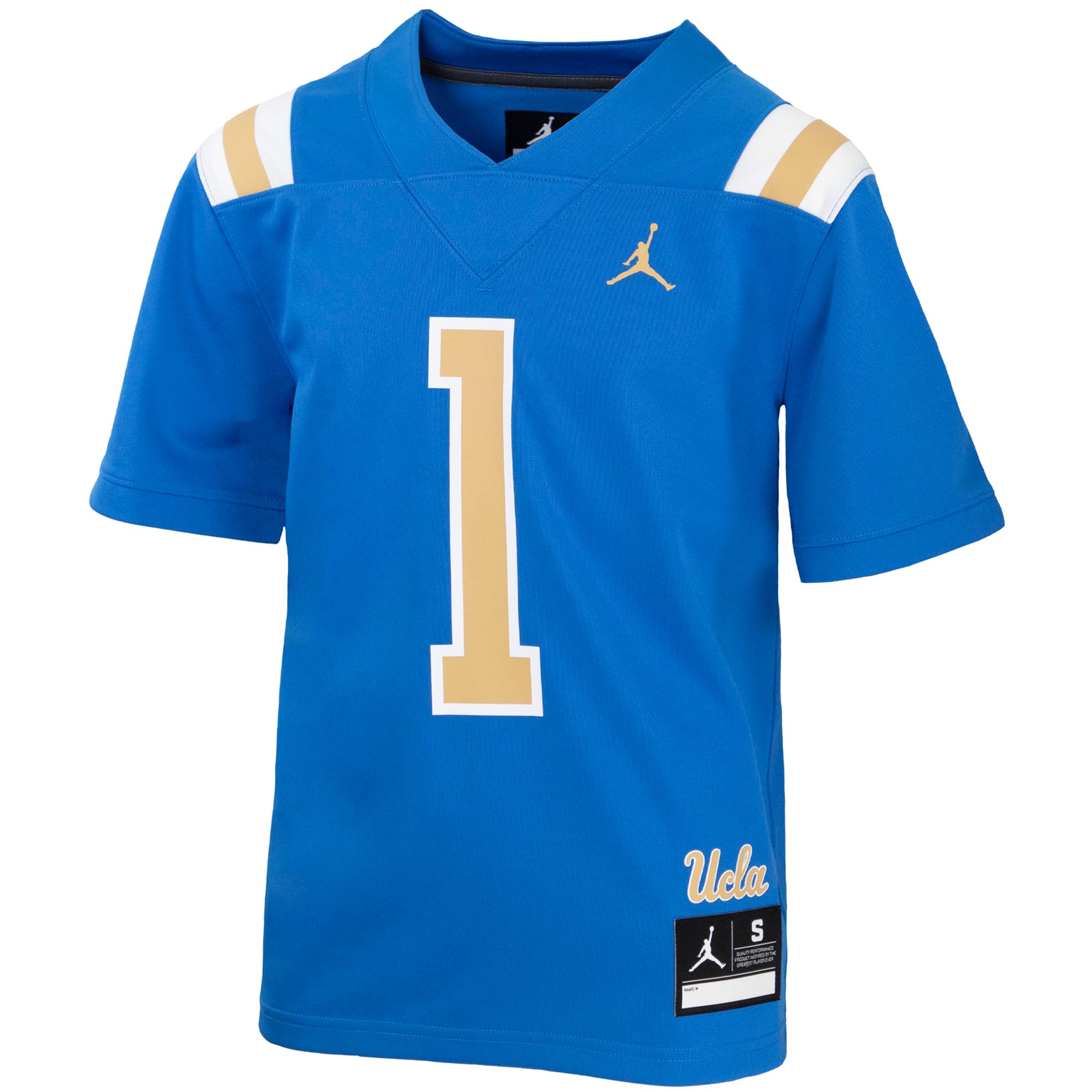 #1 UCLA Bruins Youth Football Jersey Blue - front view