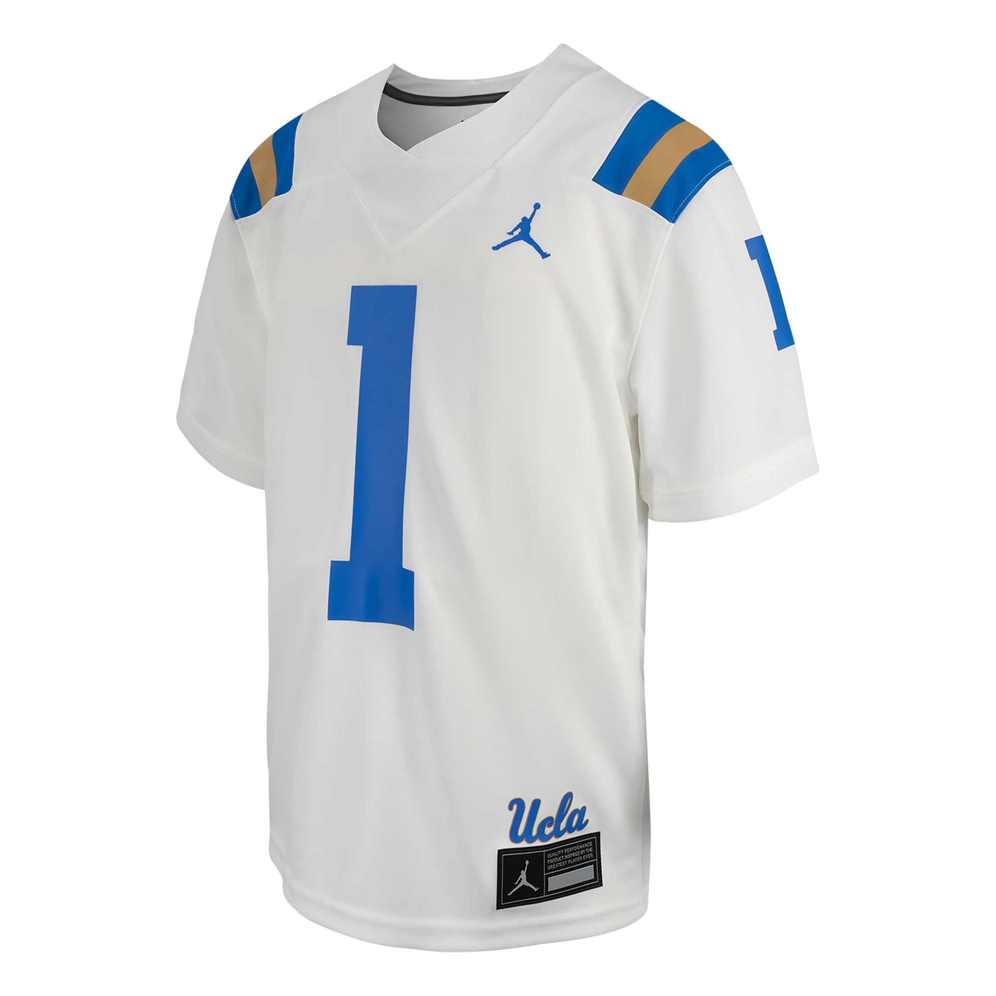 #1 UCLA Bruins Youth Jersey White - front view