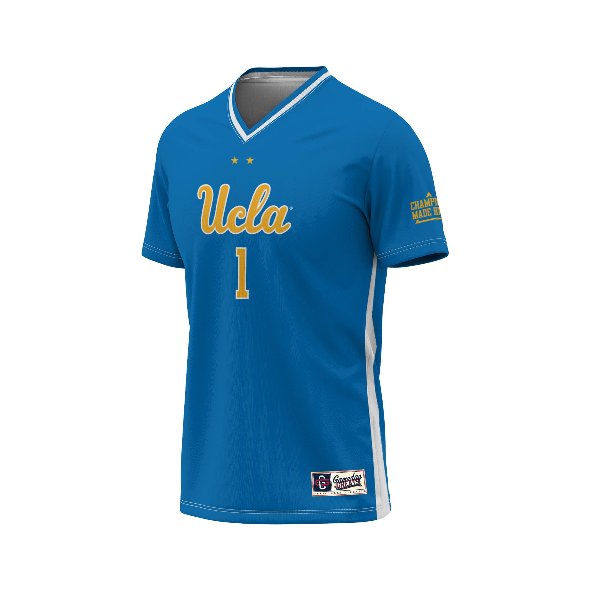UCLA Bruins Youth Lightweight Soccer Fashion Jersey Blue - front view