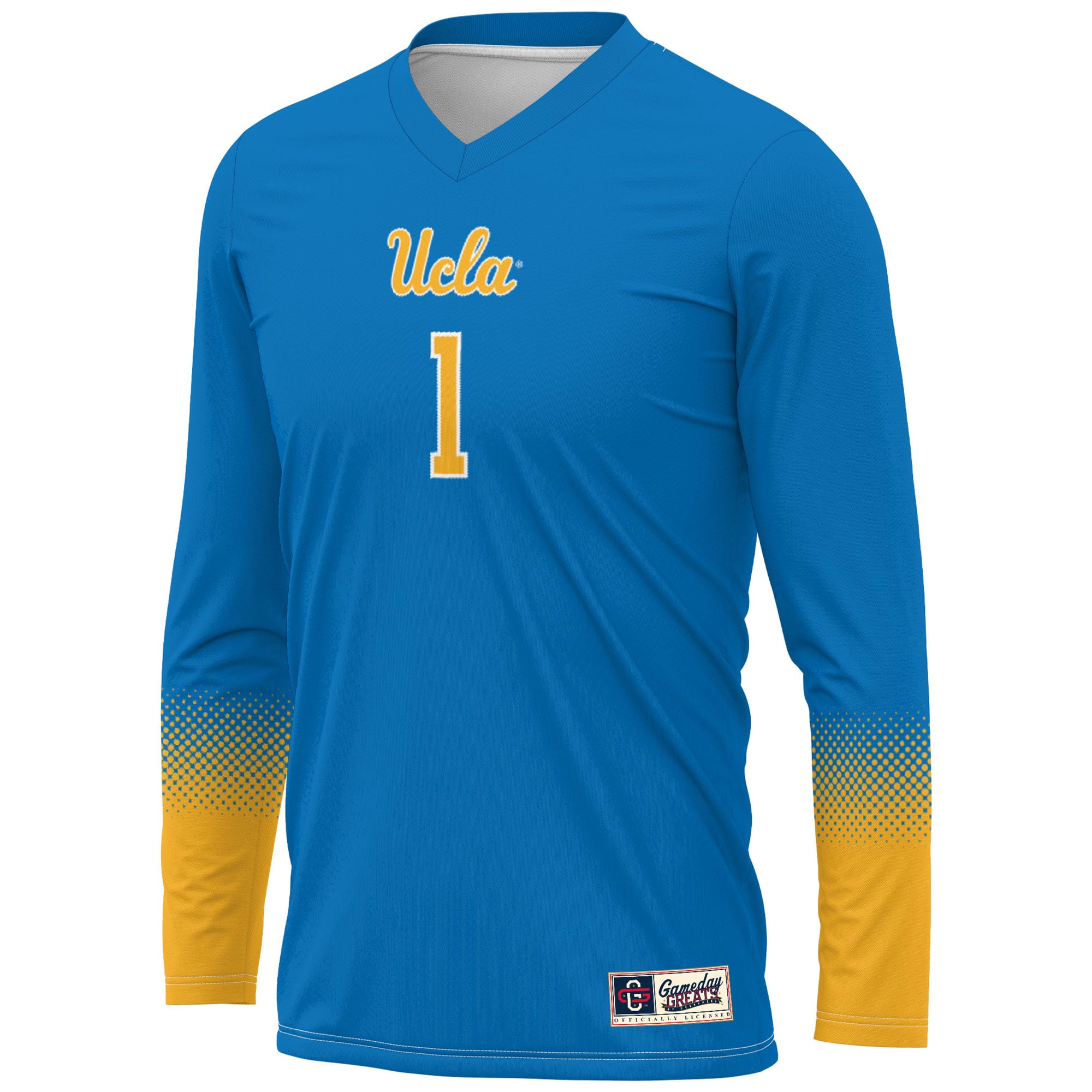 #1 UCLA Bruins Youth Lightweight Women's Volleyball Jersey Royal - front view