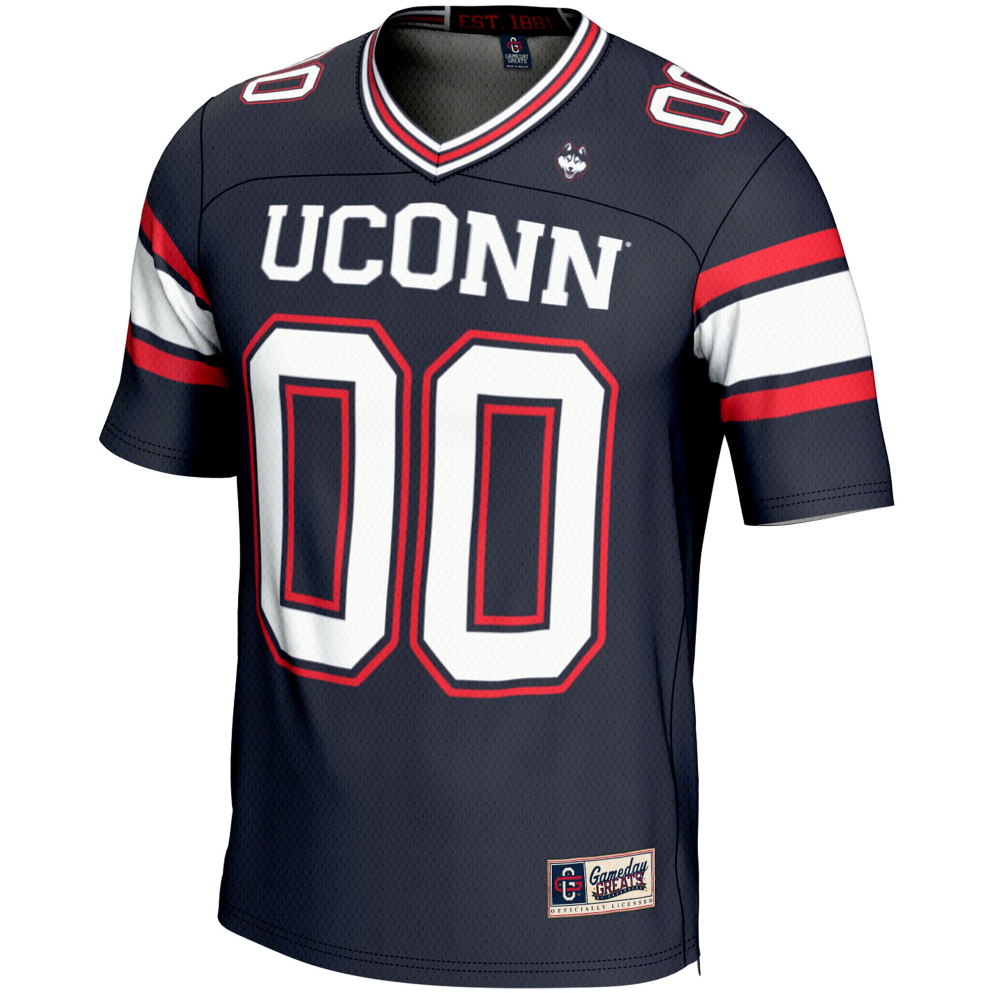 UConn Huskies Football Jersey Navy - front view