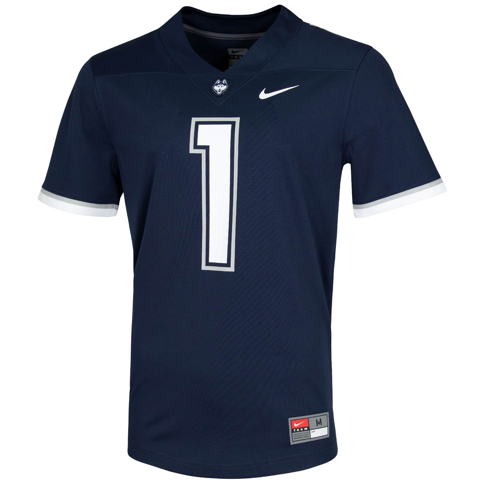 #1 UConn Huskies Jersey Navy - front view