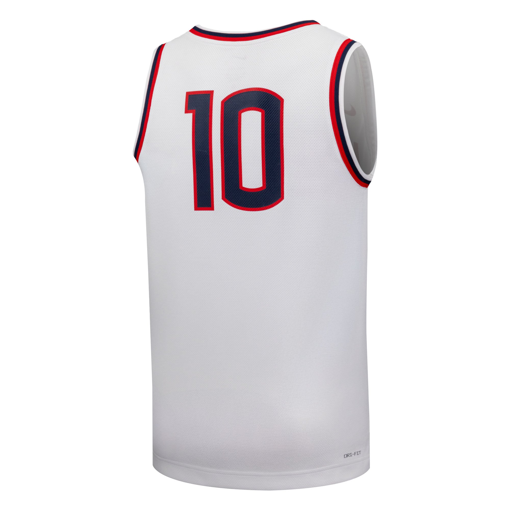 #10 UConn Huskies Unisex Basketball Jersey White - back view