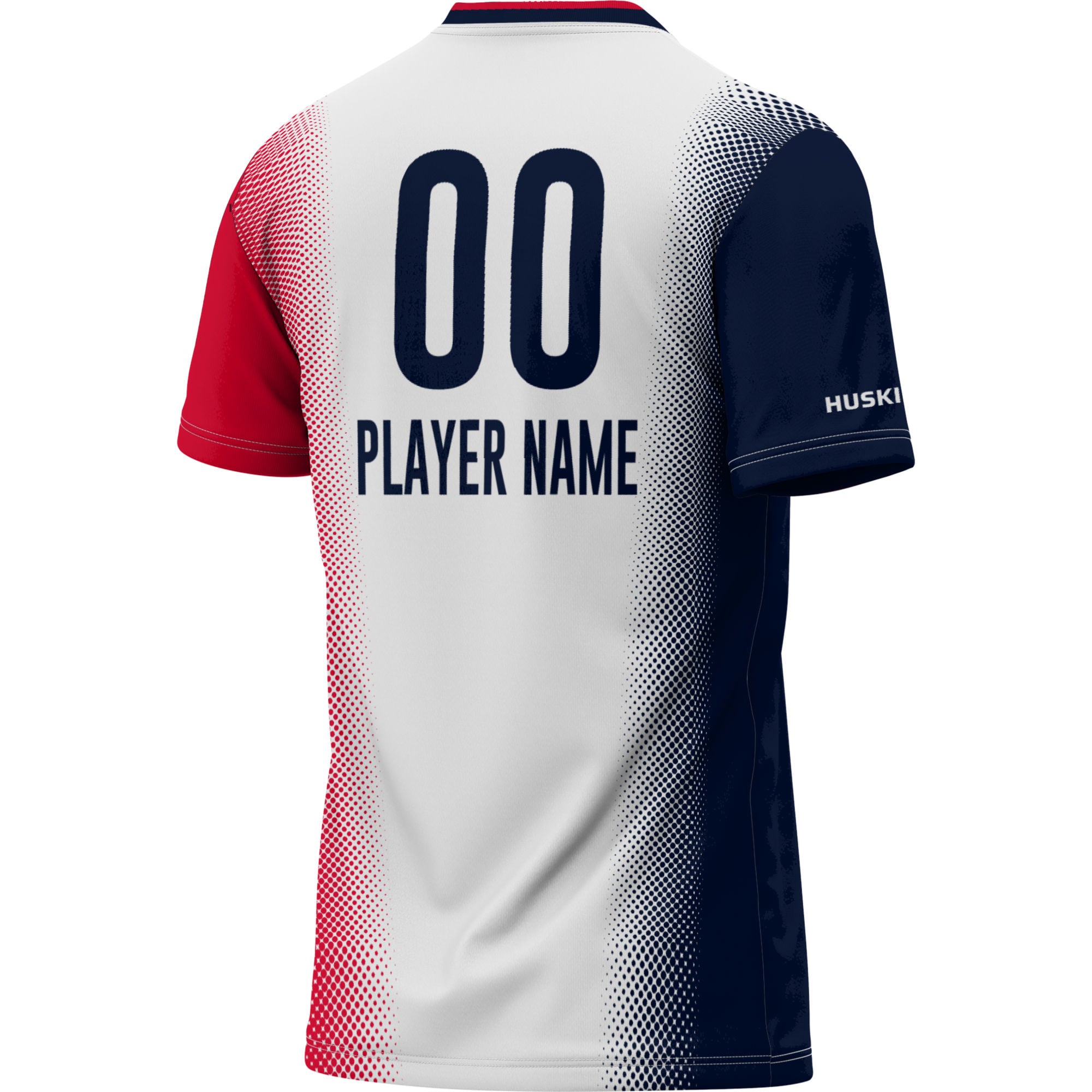 UConn Huskies Unisex Lightweight Women's Soccer Jersey White - back view
