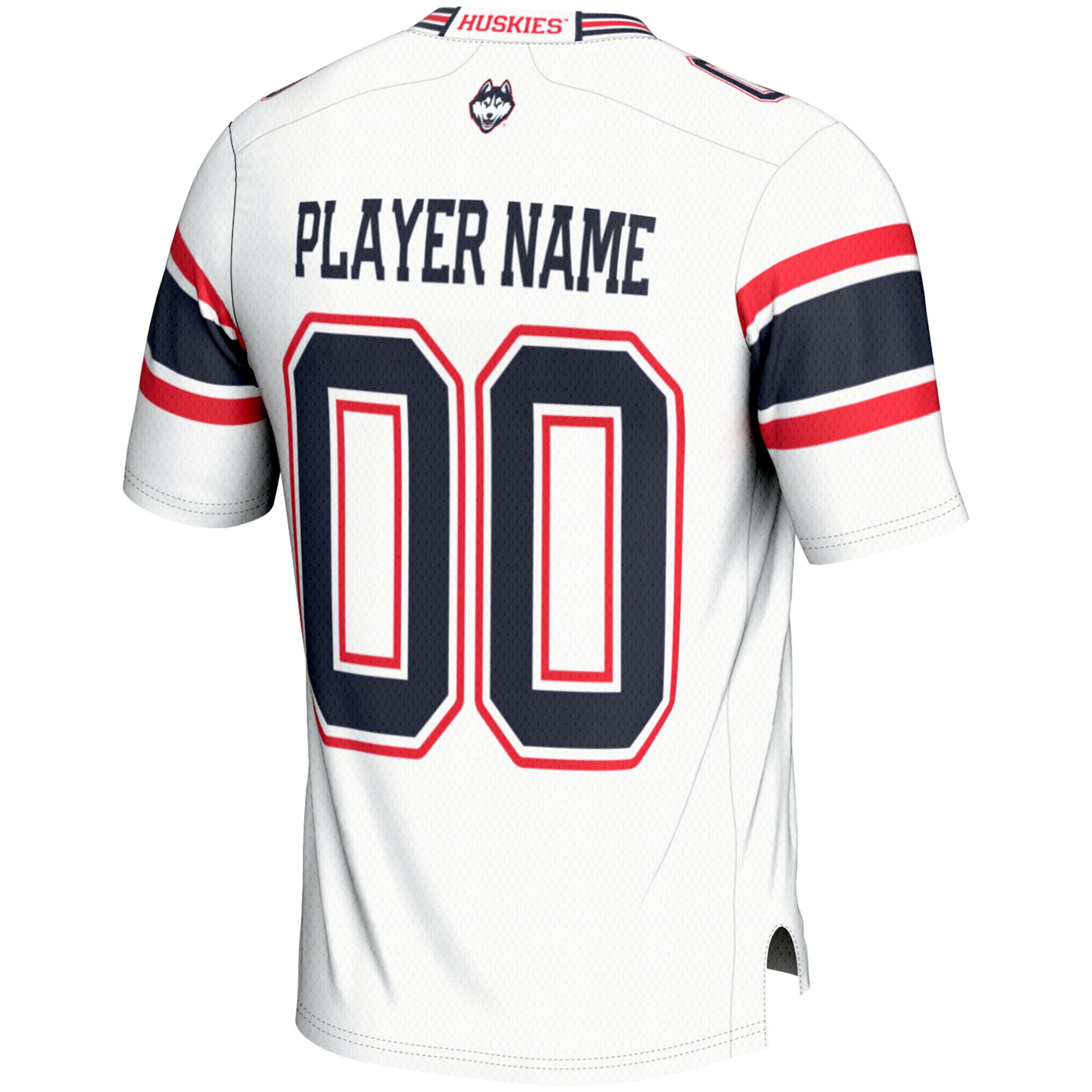 UConn Huskies Youth Football Jersey White - back view