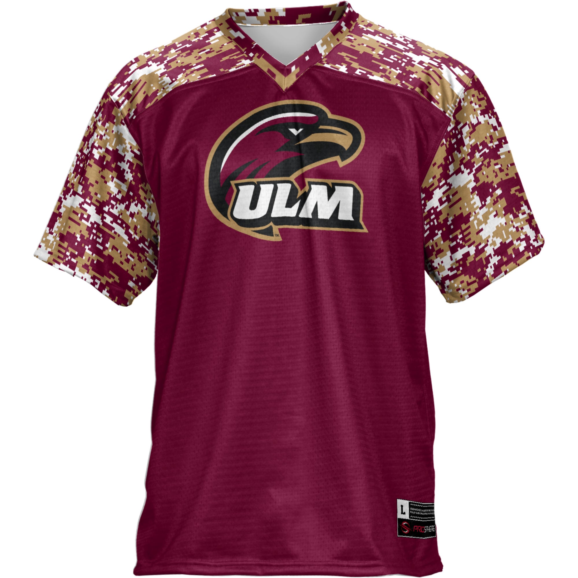ULM Warhawks Football Jersey Maroon - front view