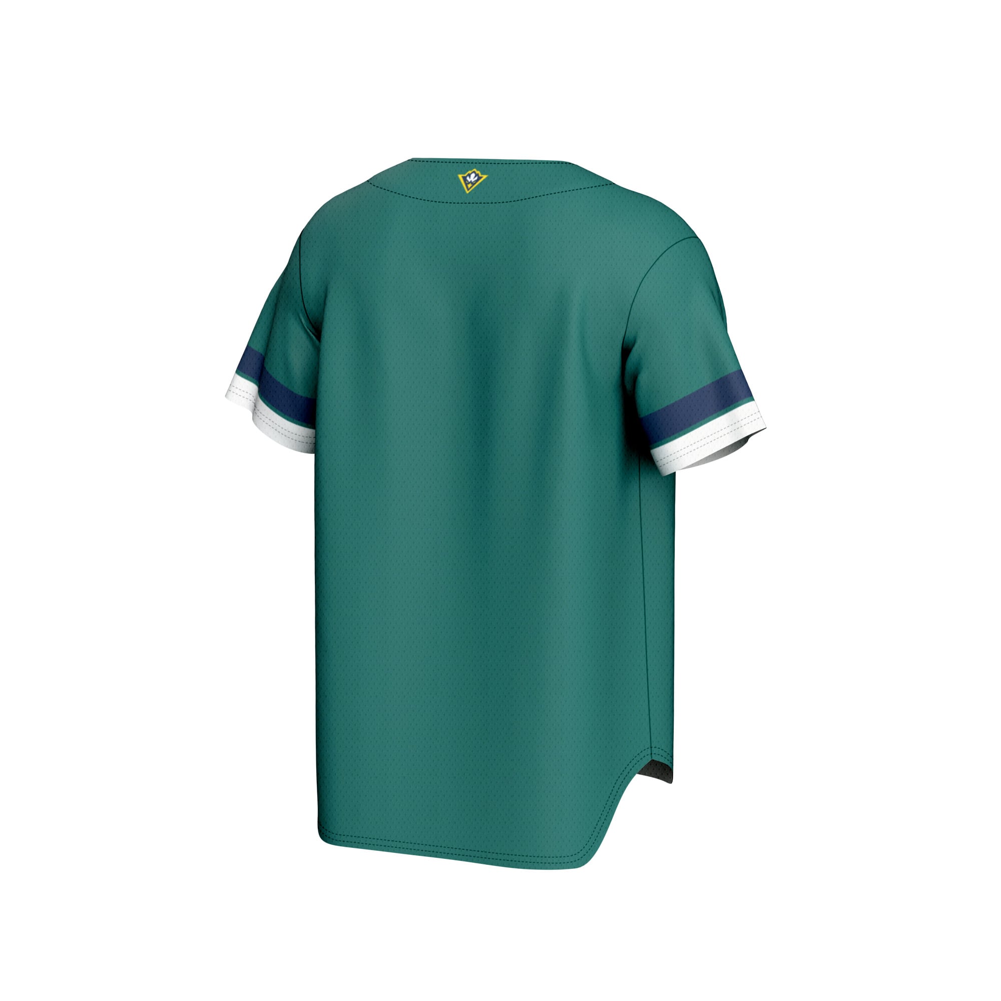 UNC Wilmington Seahawks Baseball Jersey Teal - back view