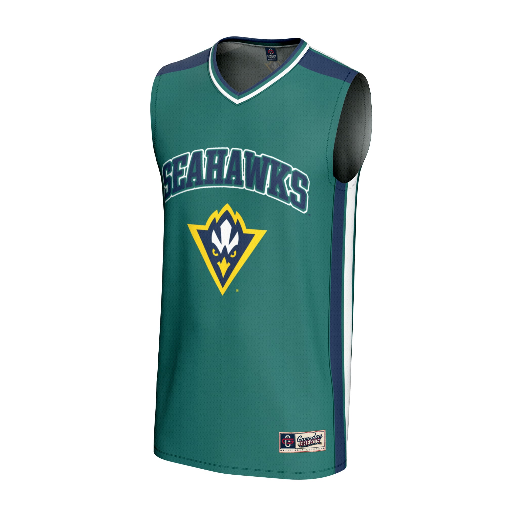 UNC Wilmington Seahawks Basketball Jersey Teal - front view