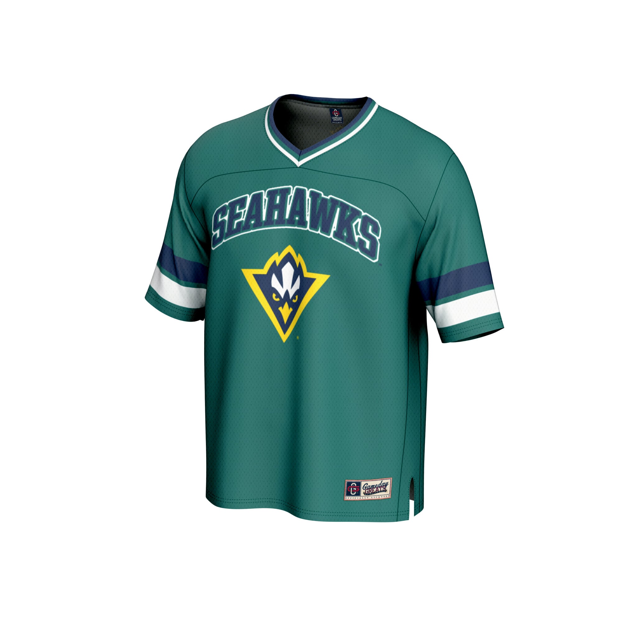 UNC Wilmington Seahawks Football Jersey Teal - front view
