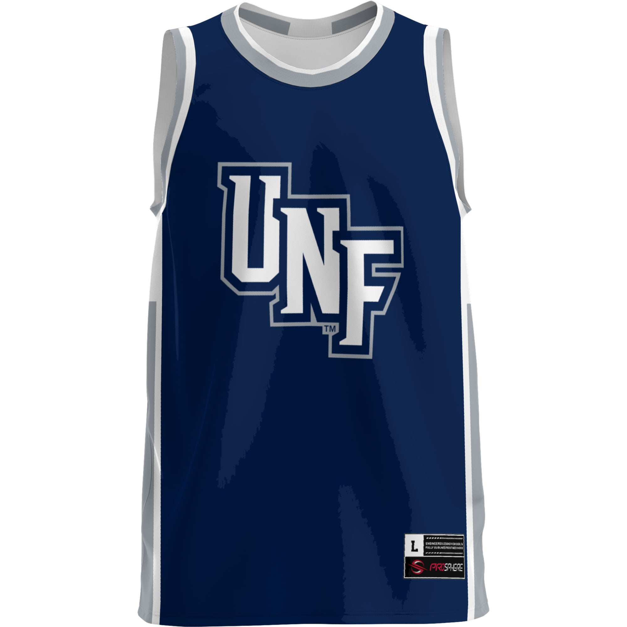 UNF Ospreys Lightweight Basketball Jersey Blue - front view