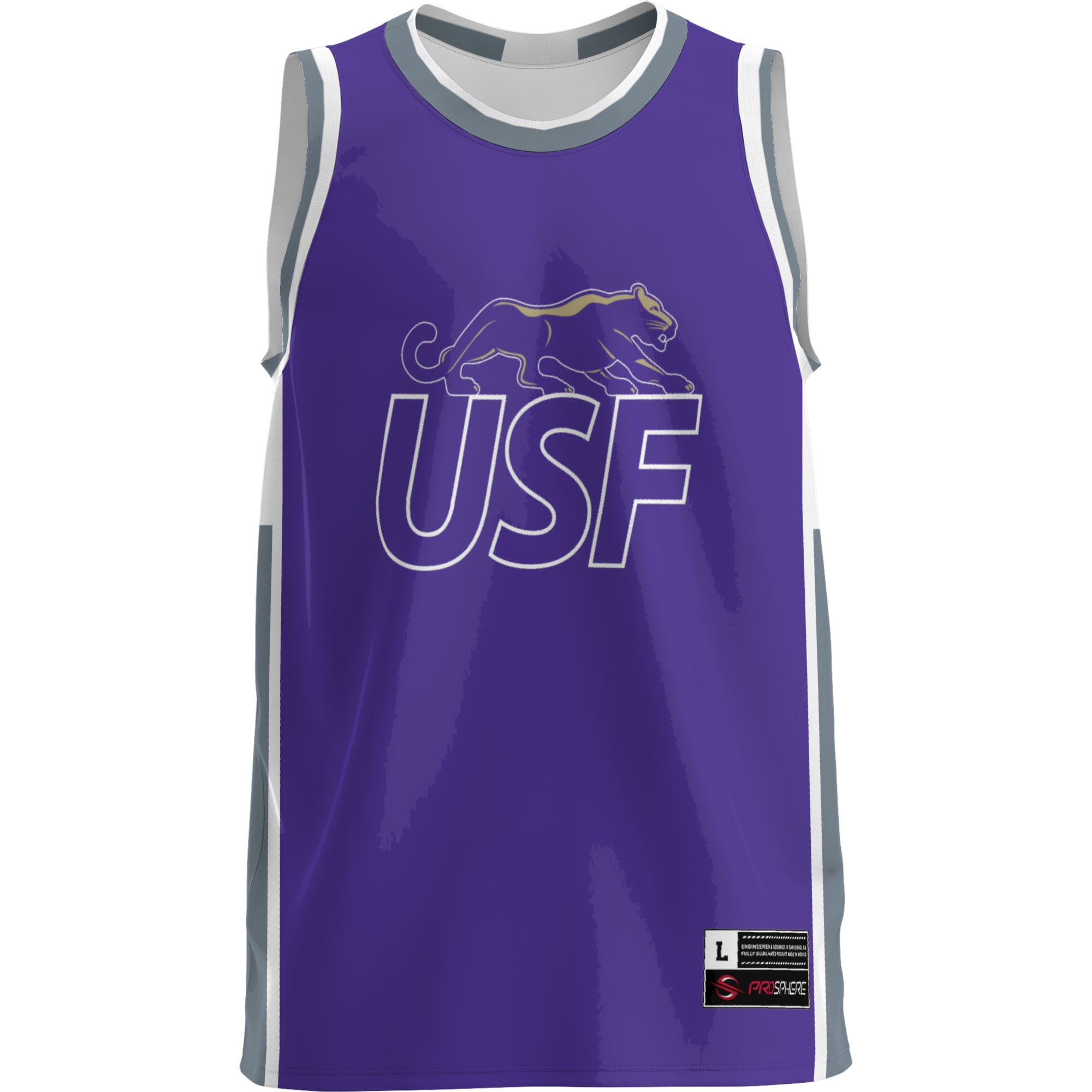 University of Sioux Falls Cougars Lightweight Basketball Jersey Purple - front view